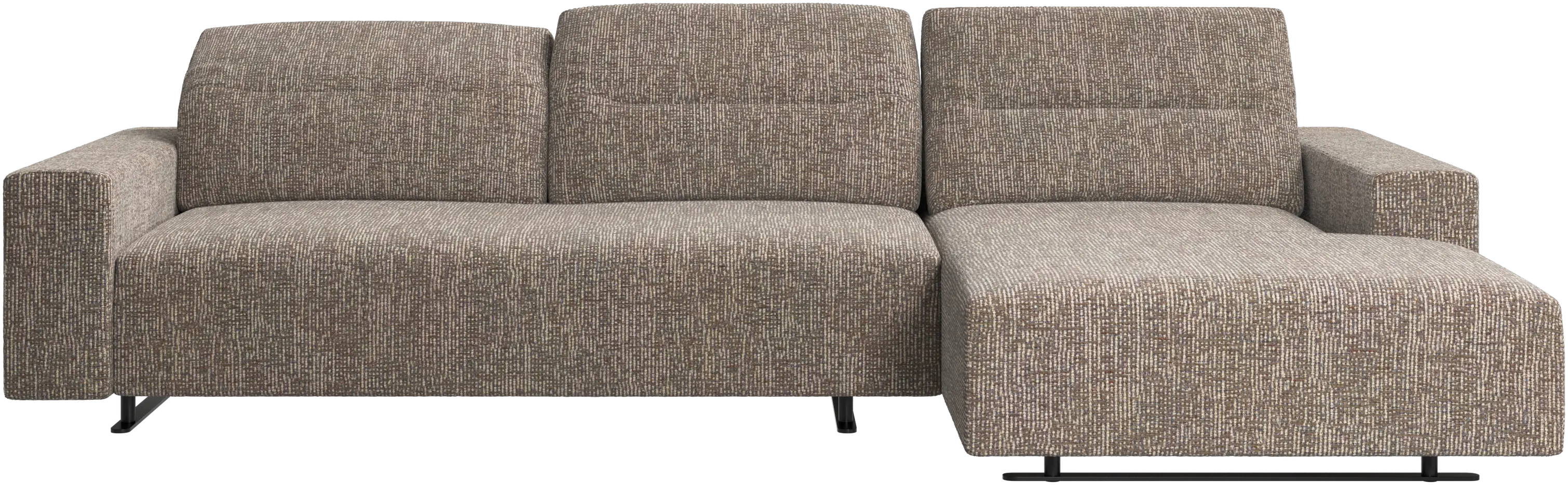 Hampton sofa with adjustable back and resting unit right side
