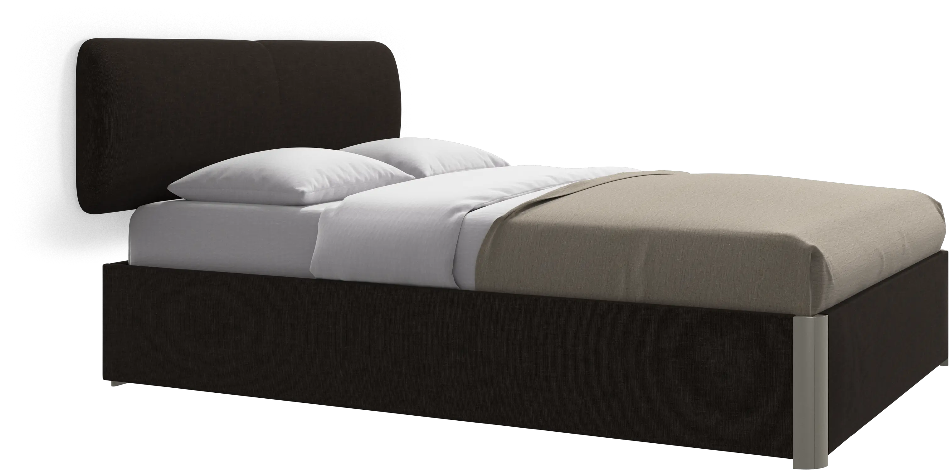 Element bed, wall-mounted headboard, with slats, excl. mattress