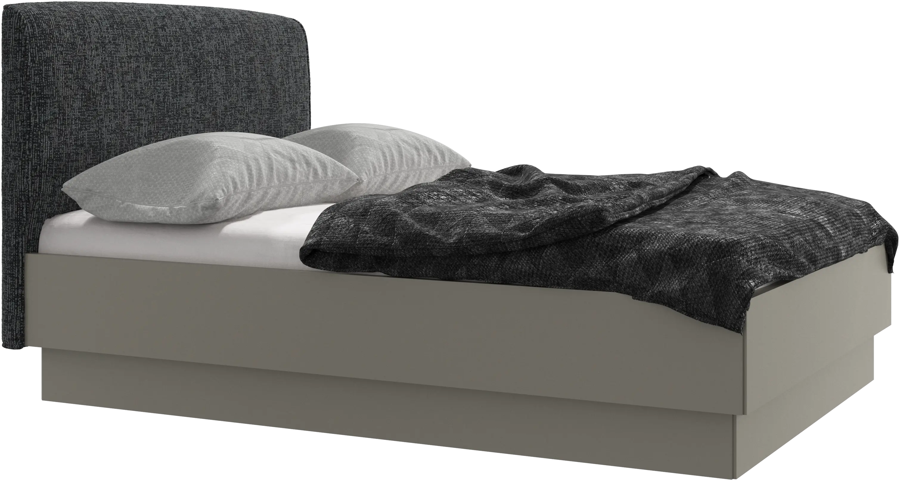 Houston, upholstered bed with storage