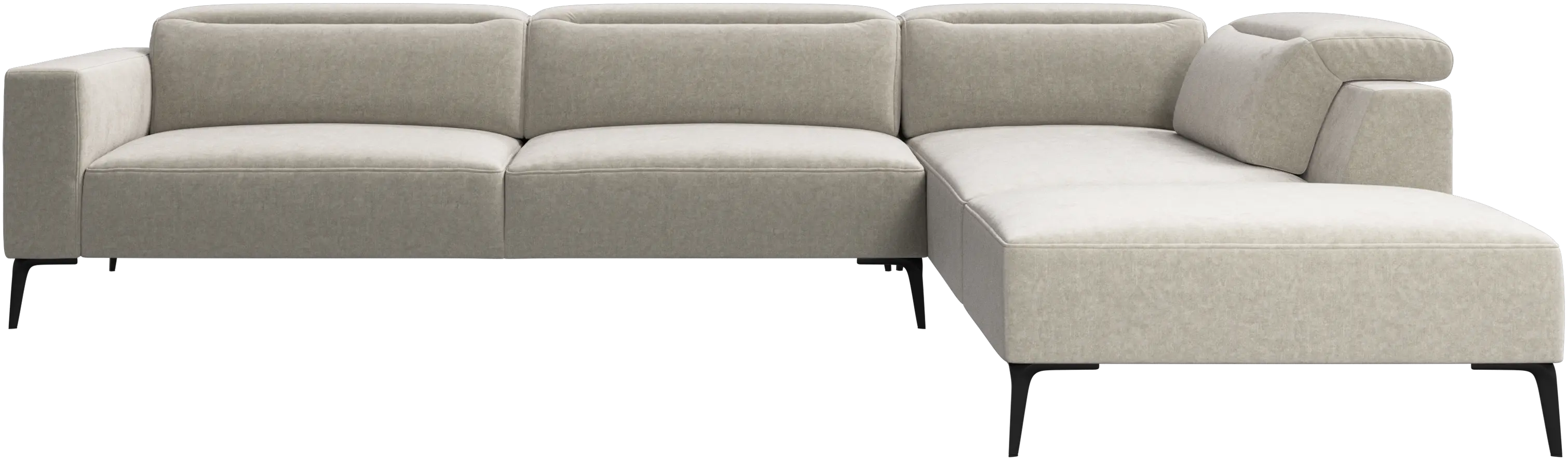 Zürich corner sofa with lounging unit