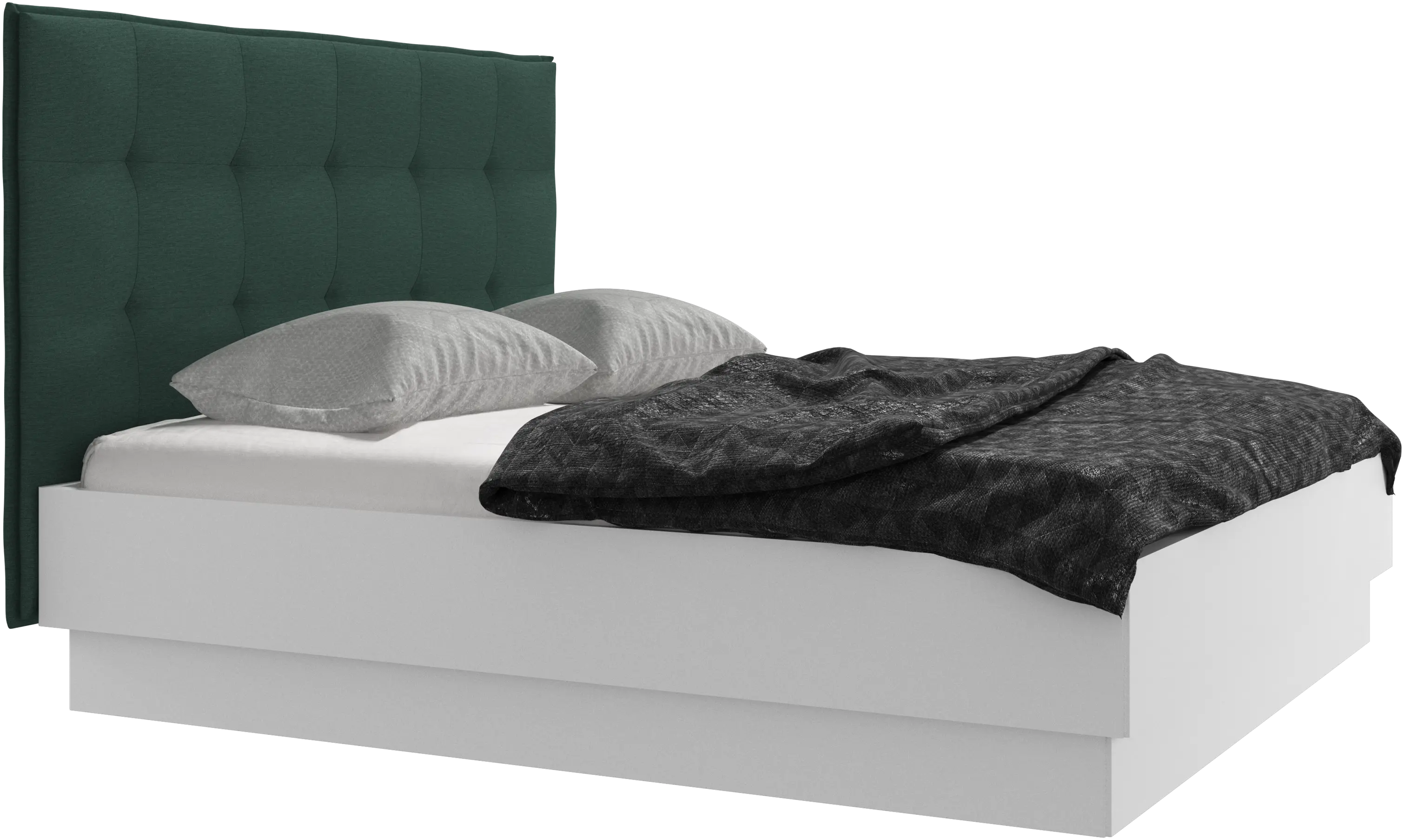 Lugano storage bed with lift-up frame and slats, excl. mattress