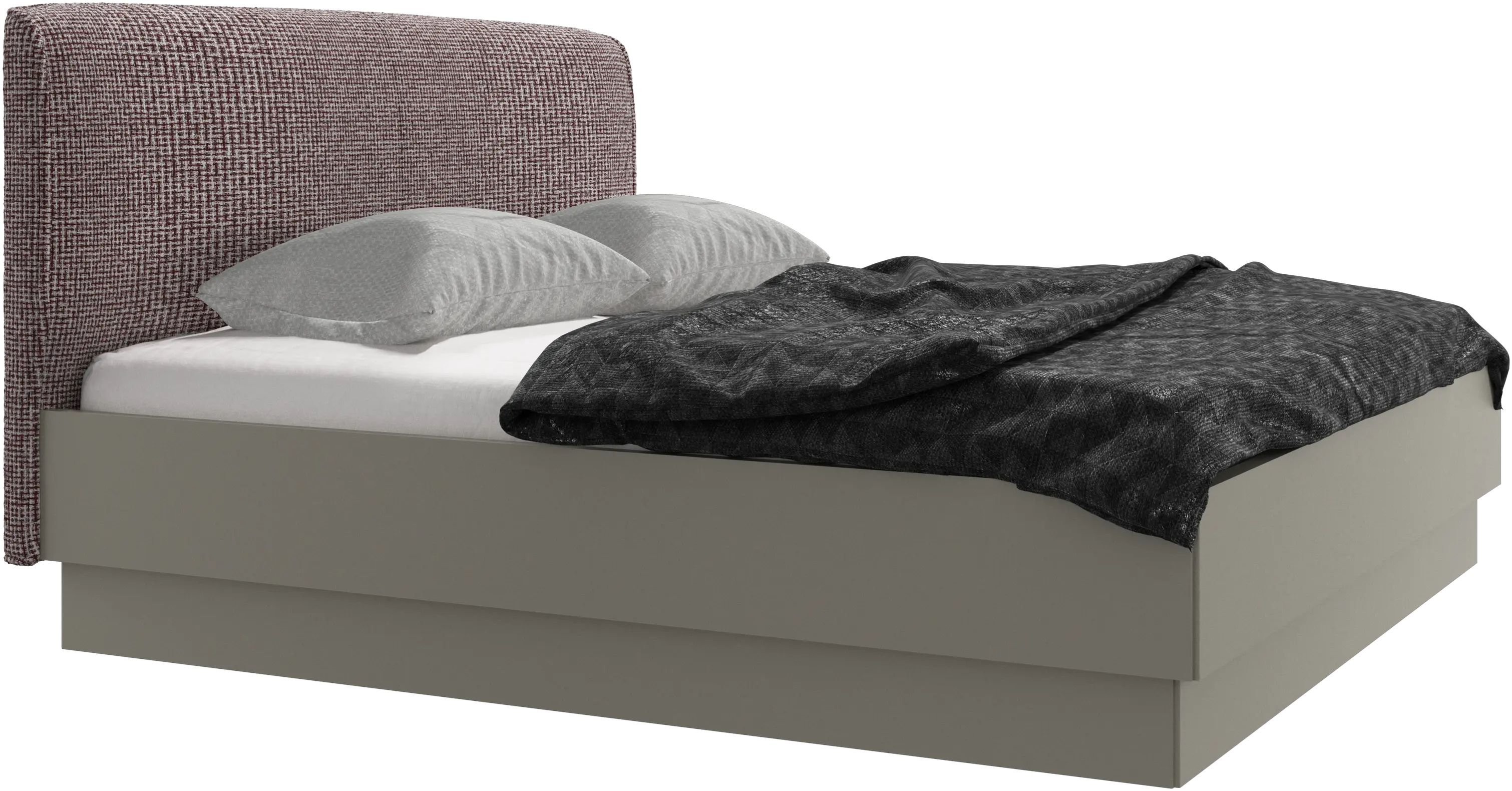 Houston, upholstered bed with storage