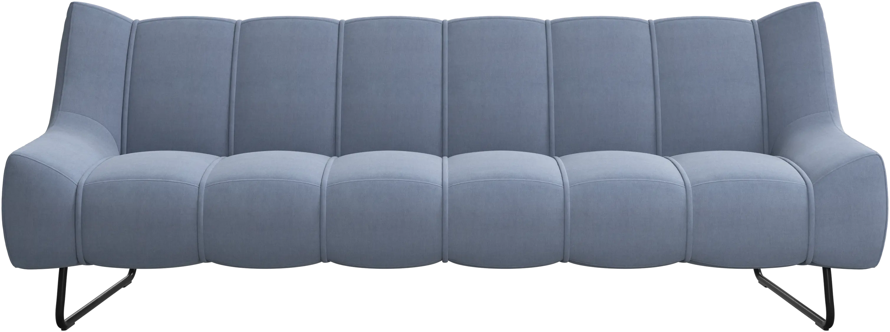 Sofá Nawabari de 3 plazas, patas altas