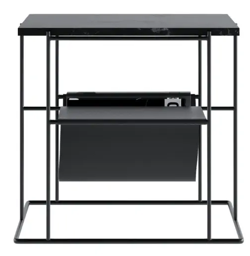 Coffee tables Paris side table, Dark marble