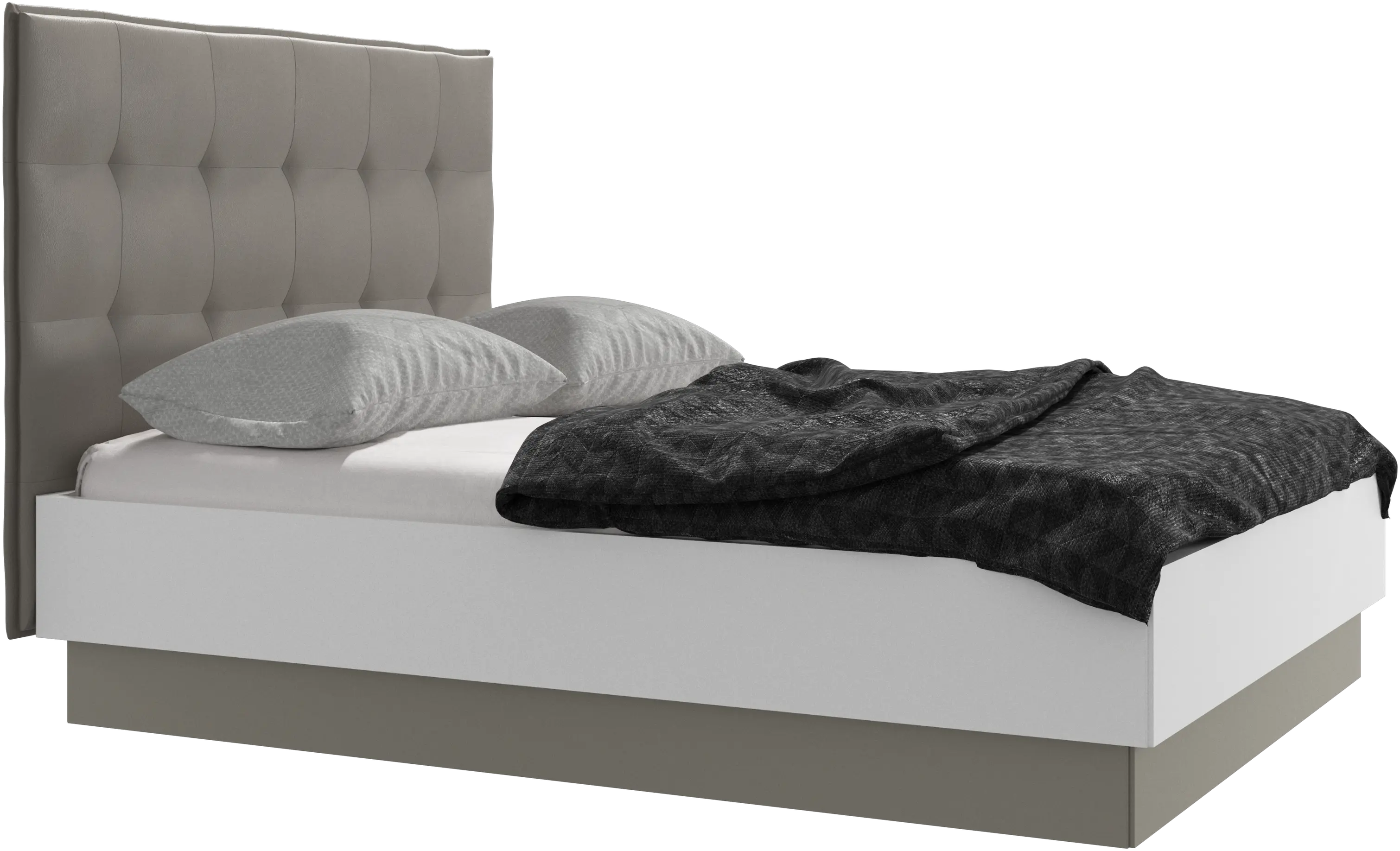 Lugano storage bed with lift-up frame and slats, excl. mattress