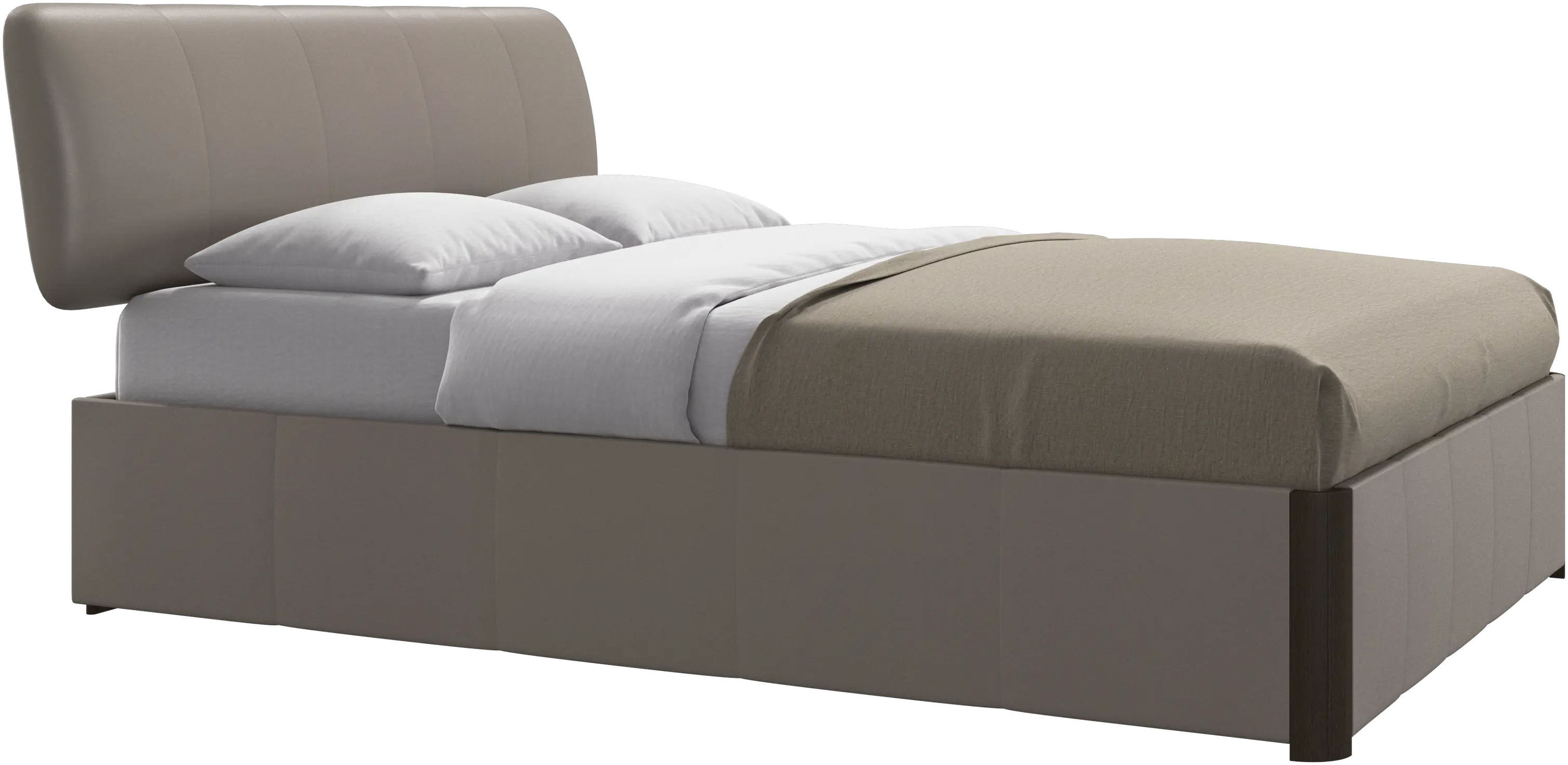 Element bed, bed-mounted headboard, with slats, excl. mattress