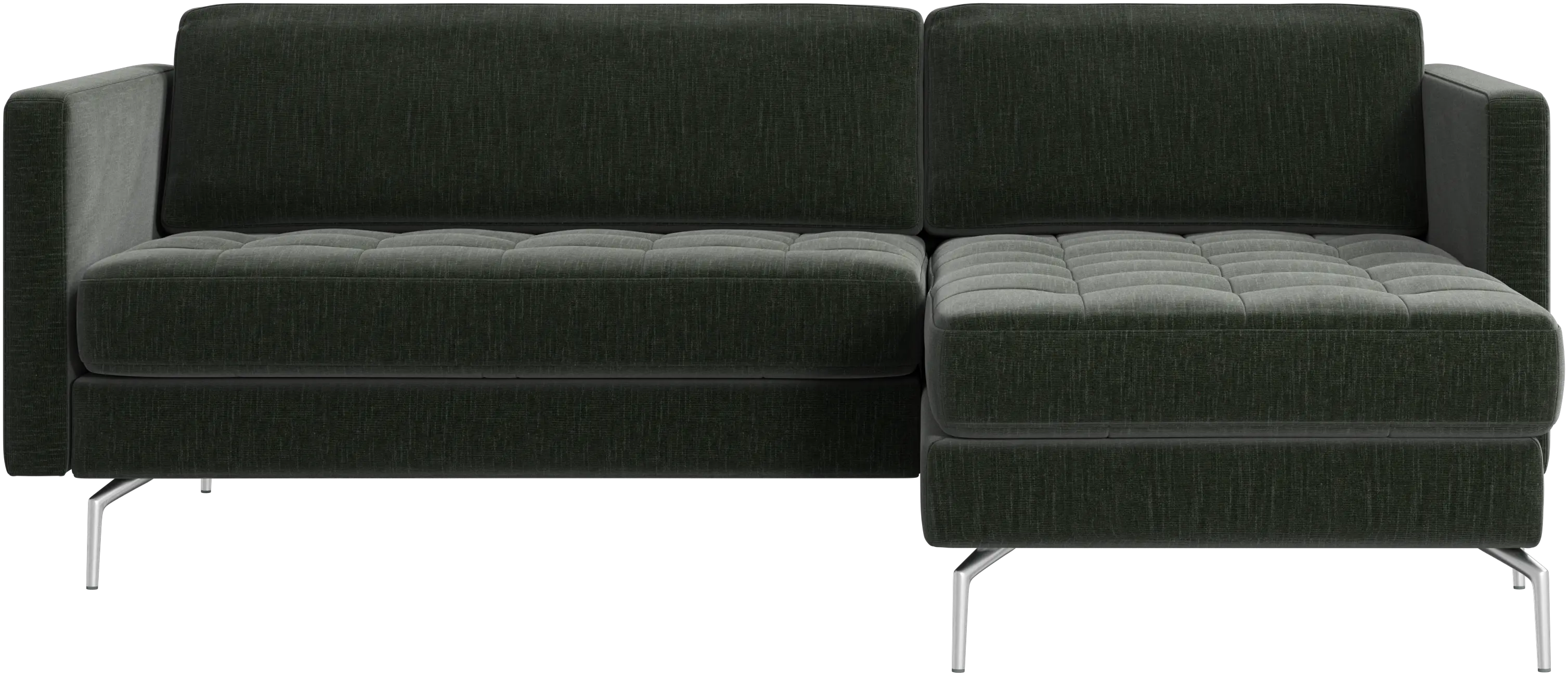 Osaka sofa with resting unit, tufted seat