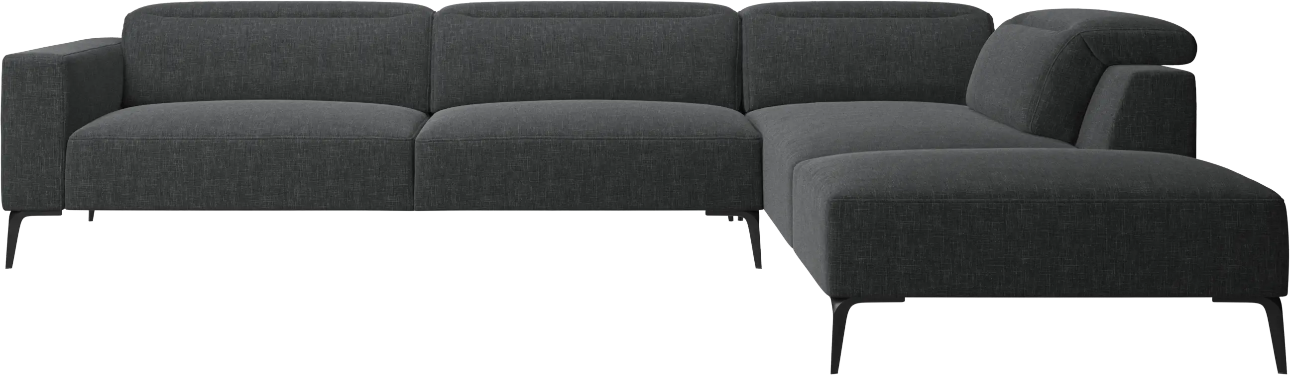 Zürich corner sofa with lounging unit