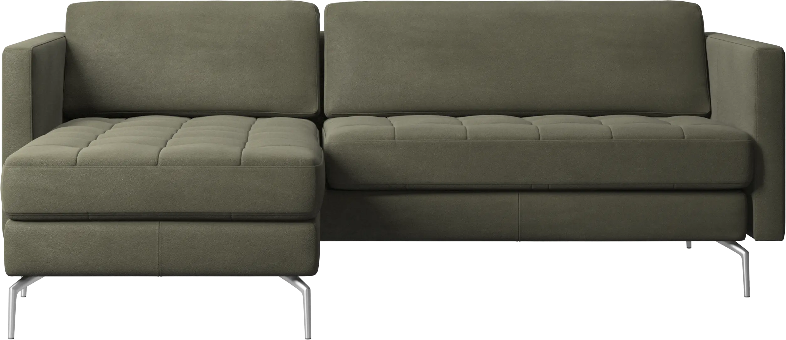Osaka sofa with resting unit, tufted seat