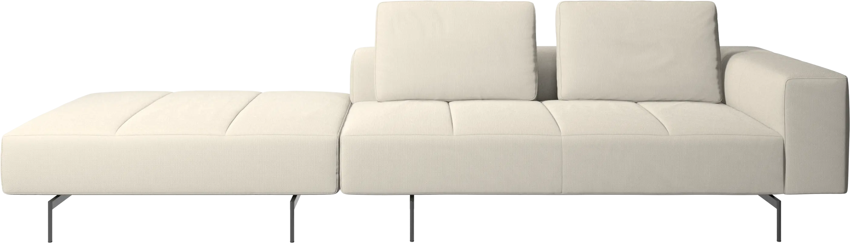 Amsterdam sofa with footstool on left side