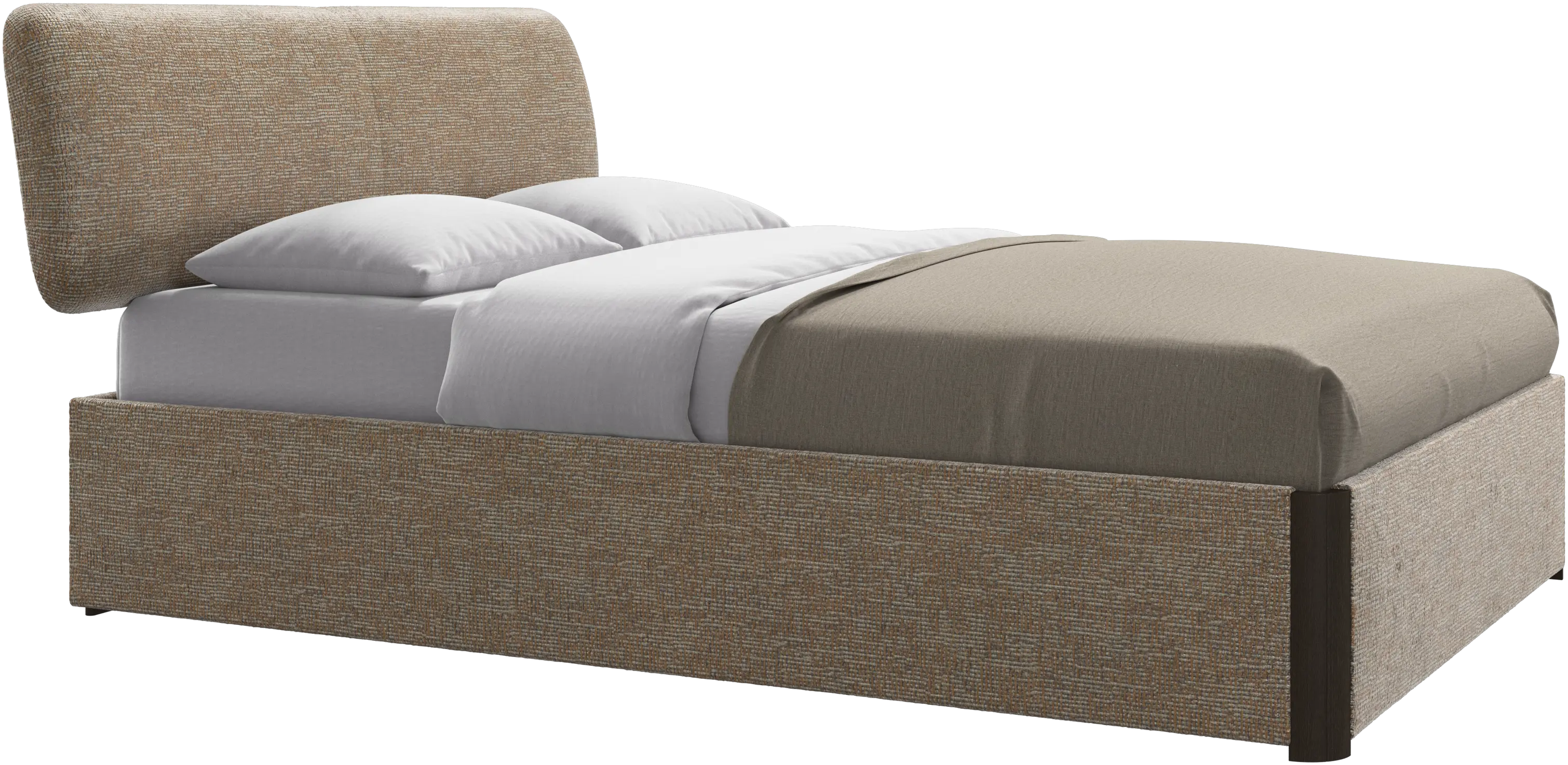 Element bed, bed-mounted headboard, with slats, excl. mattress