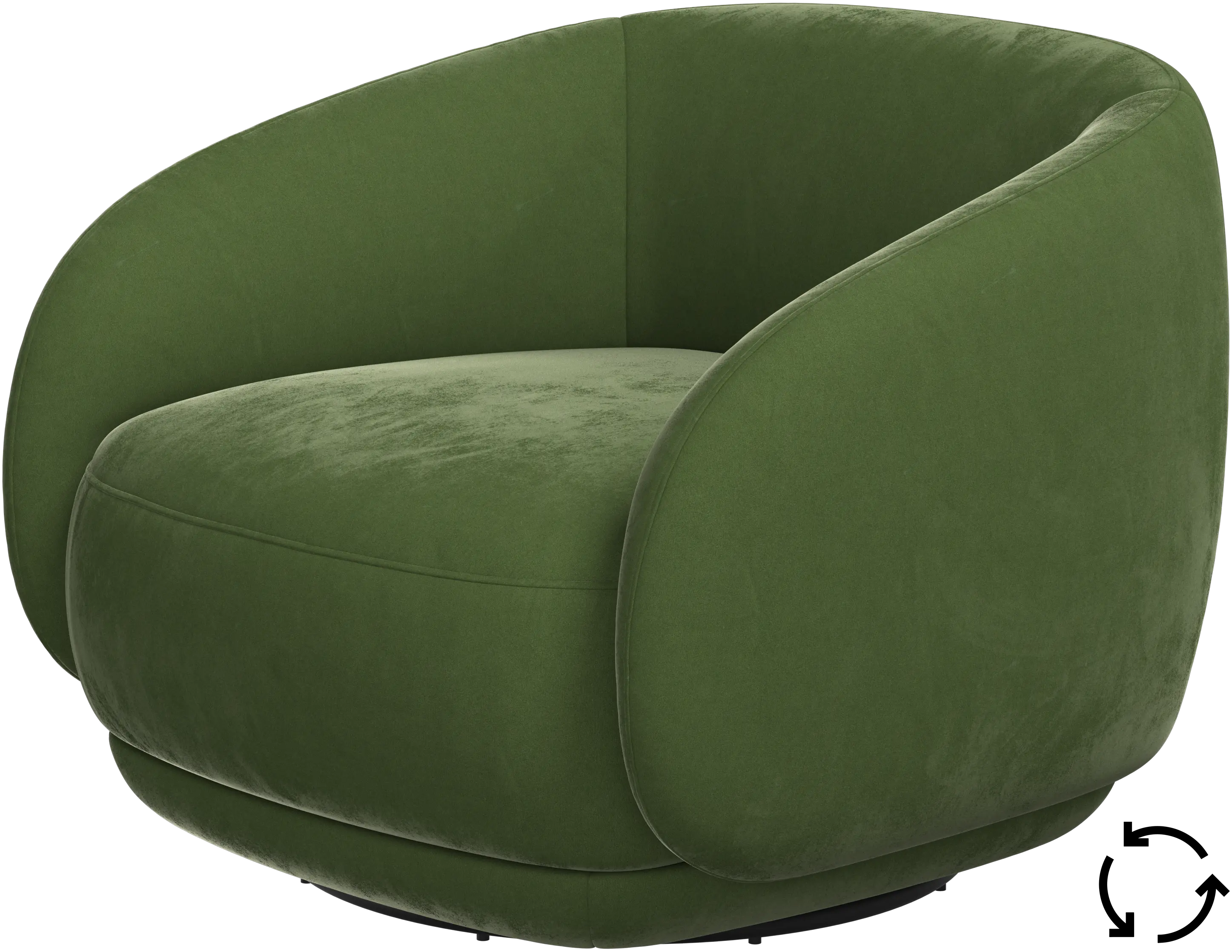 Bolzano armchair with swivel function