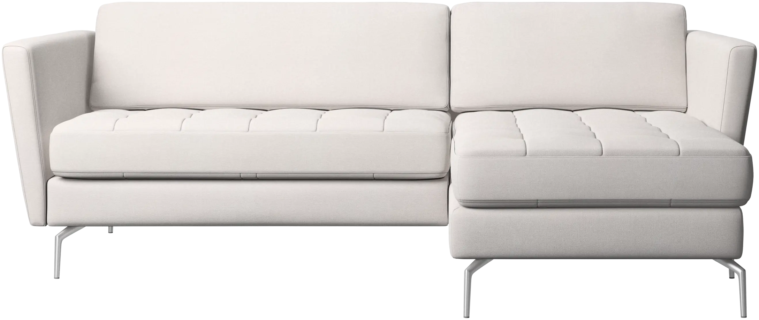 Osaka sofa with resting unit, tufted seat