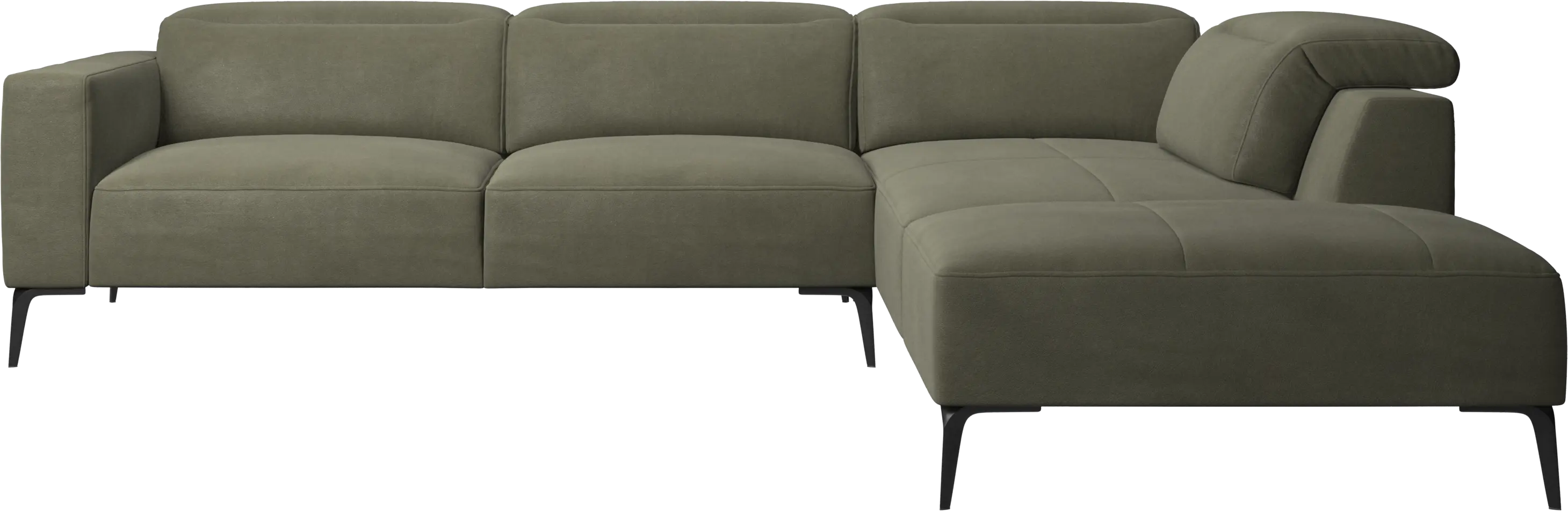 Zürich corner sofa with lounging unit