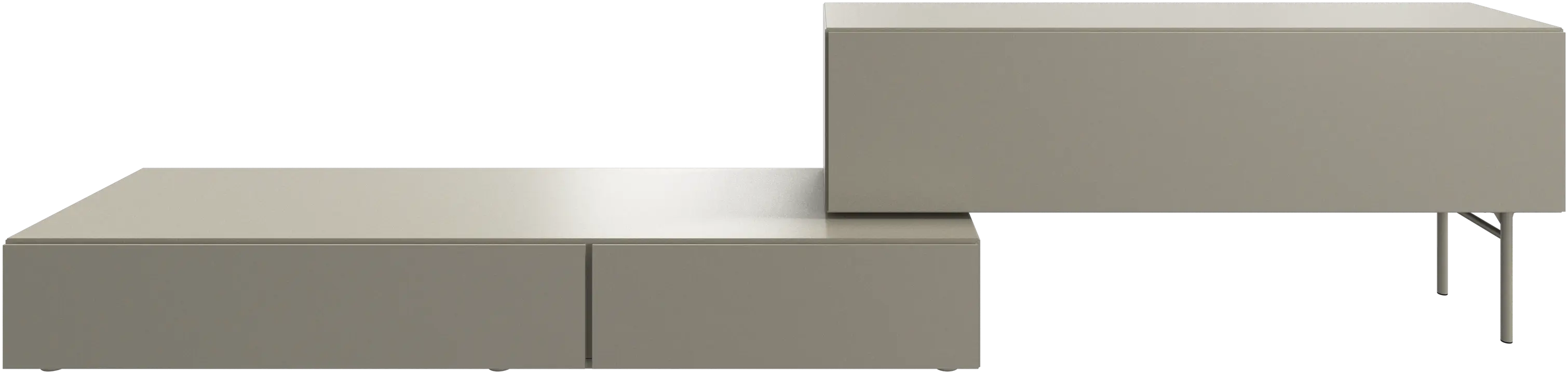 Lugano wall system with drop down doors and drawer