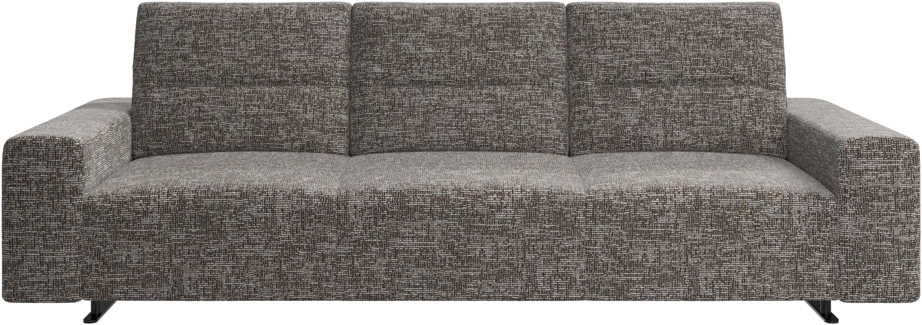 Hampton sofa with adjustable back and storage on the right side