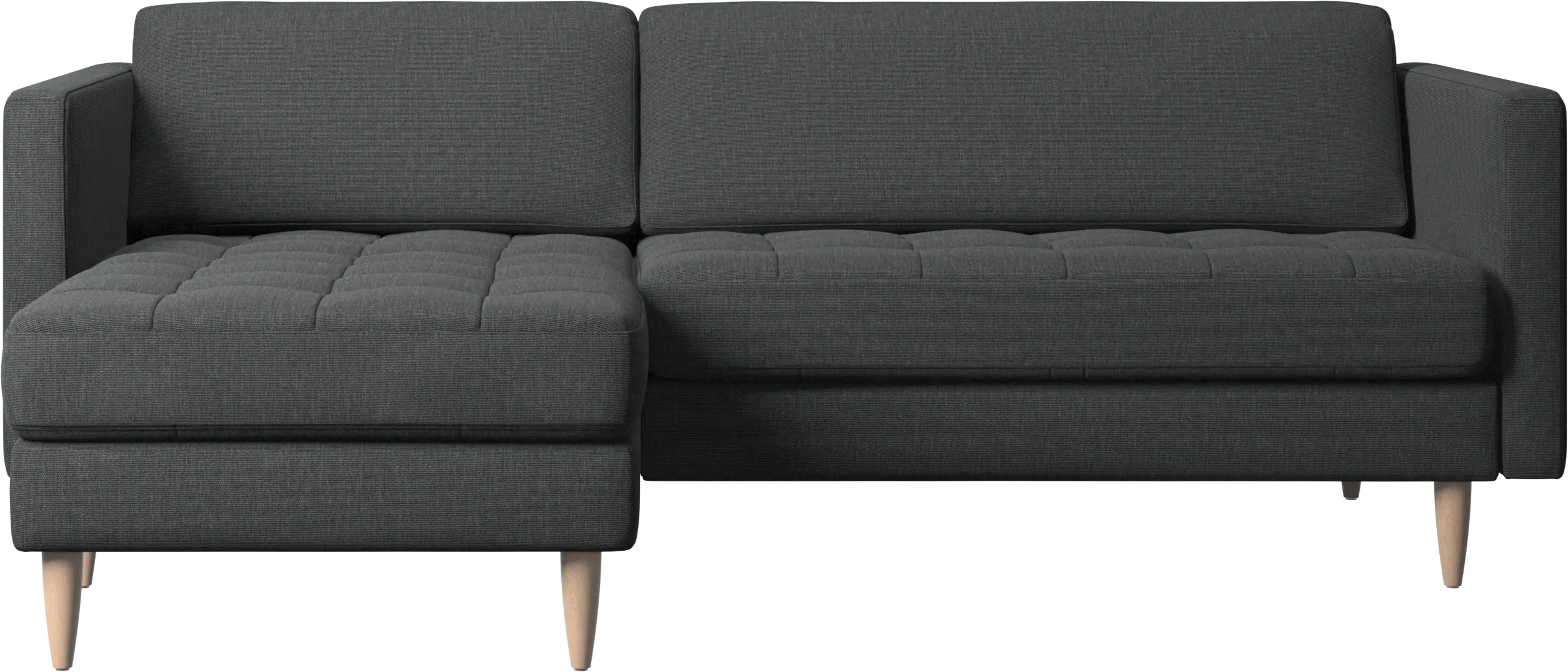 Osaka sofa with resting unit, tufted seat