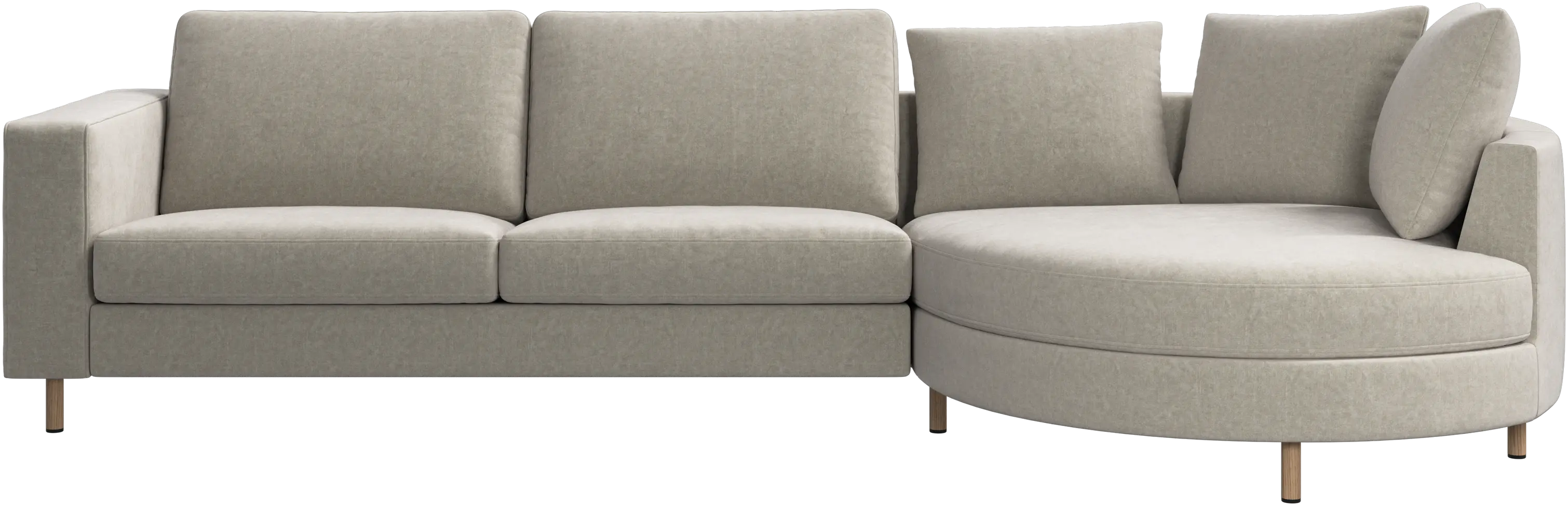 Sofá Indivi con módulo chaise-longue a la derecha