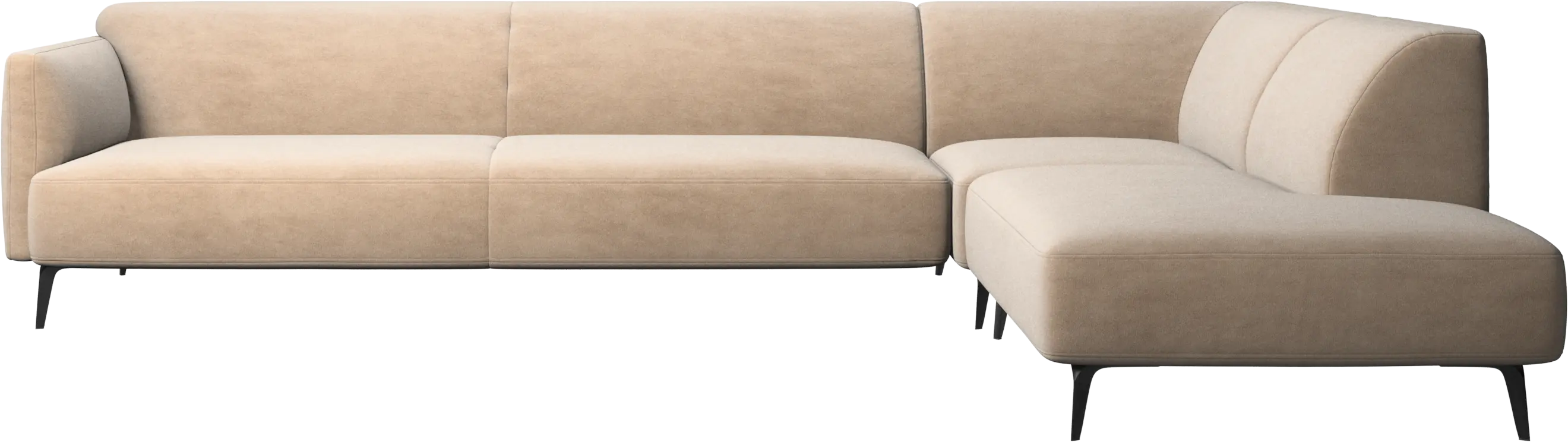 Modena corner sofa with lounging unit