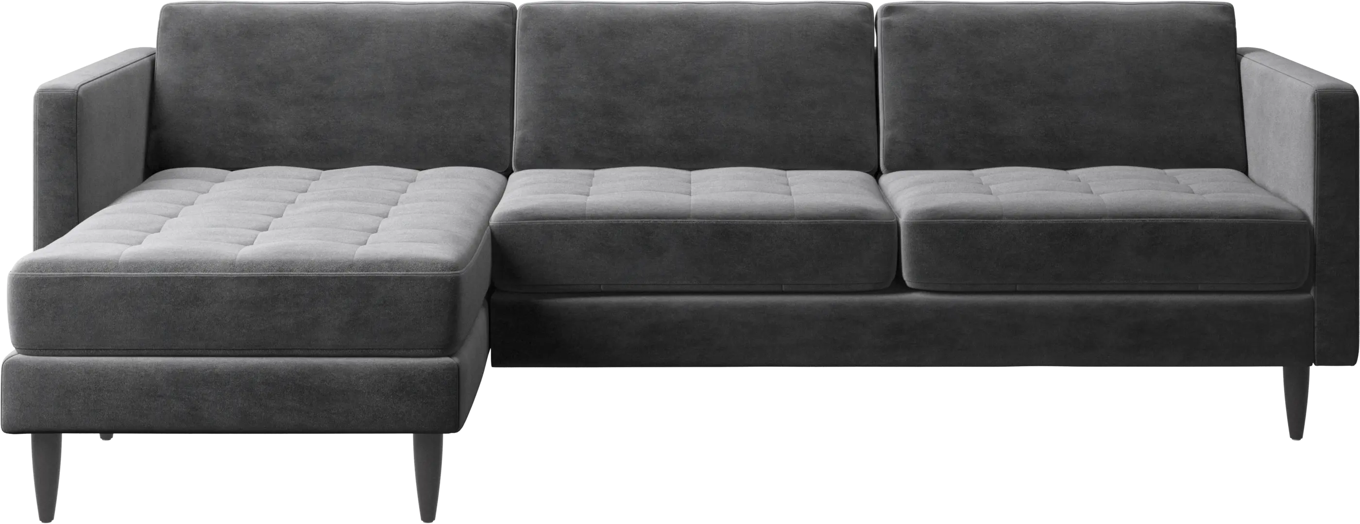 Osaka sofa with resting unit, tufted seat