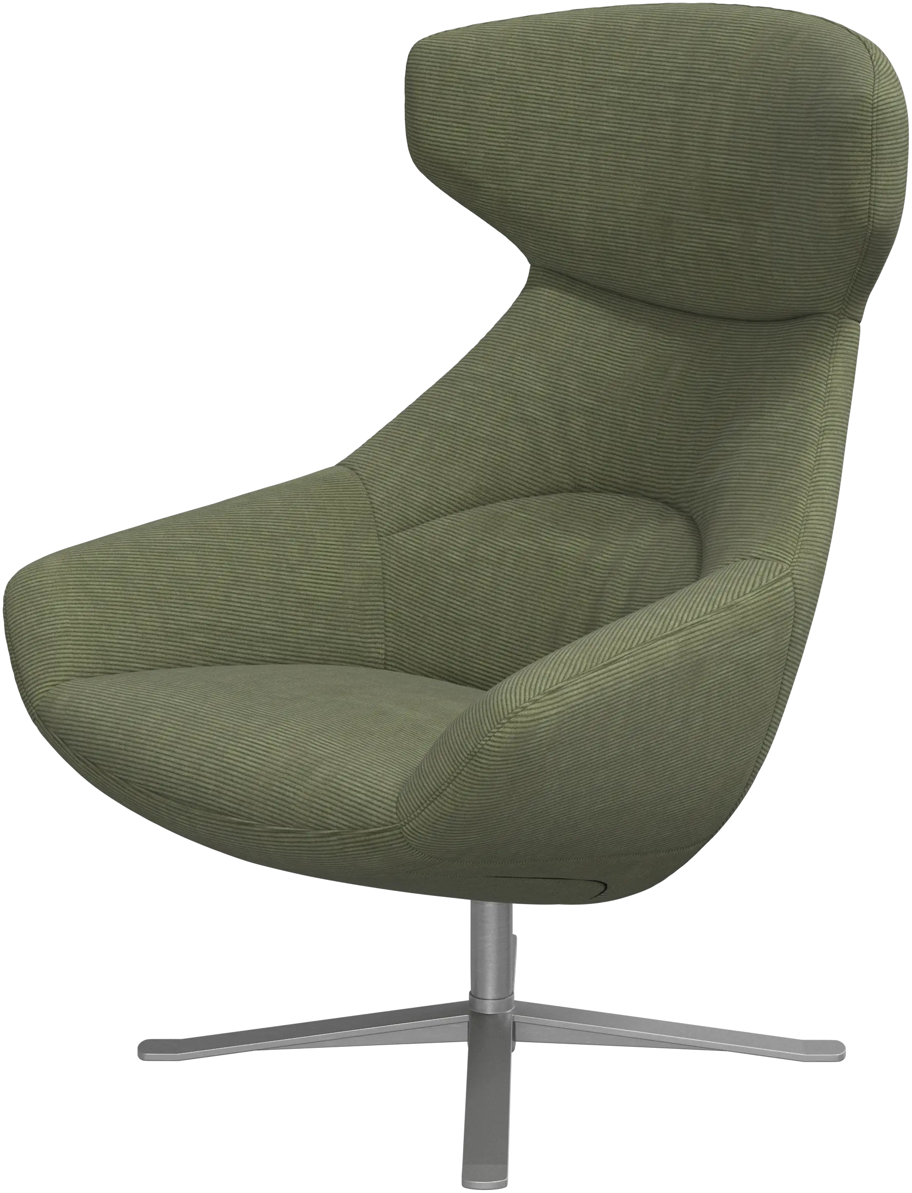 Porto chair with reclining back function and swivel base