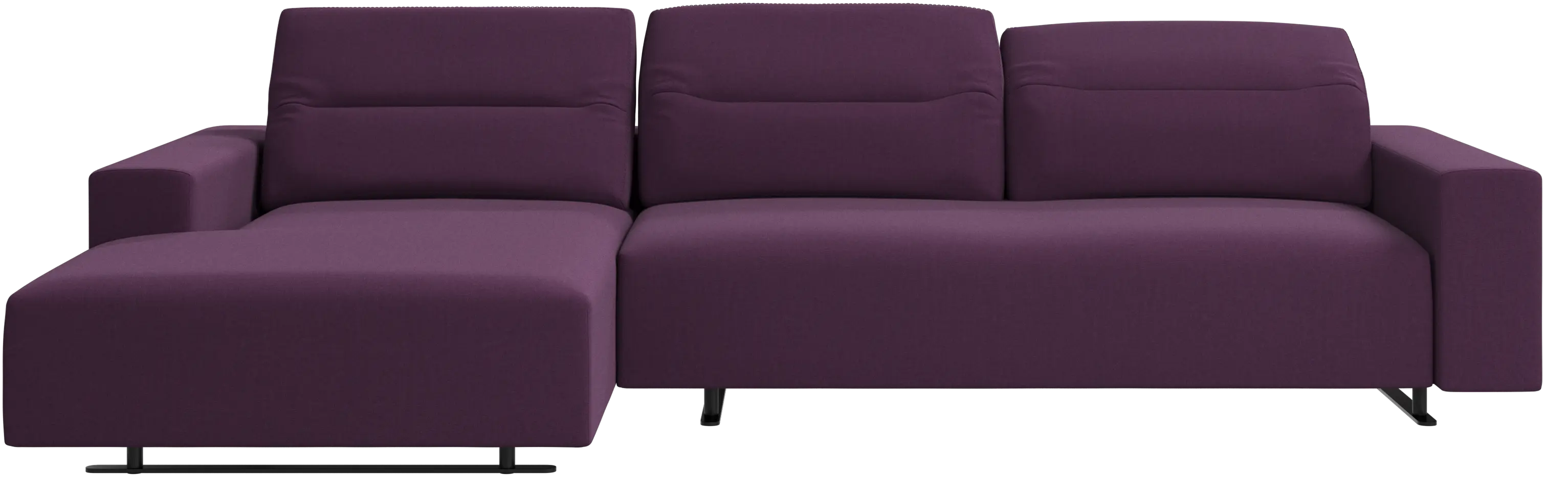 Hampton sofa with adjustable back and resting unit left side
