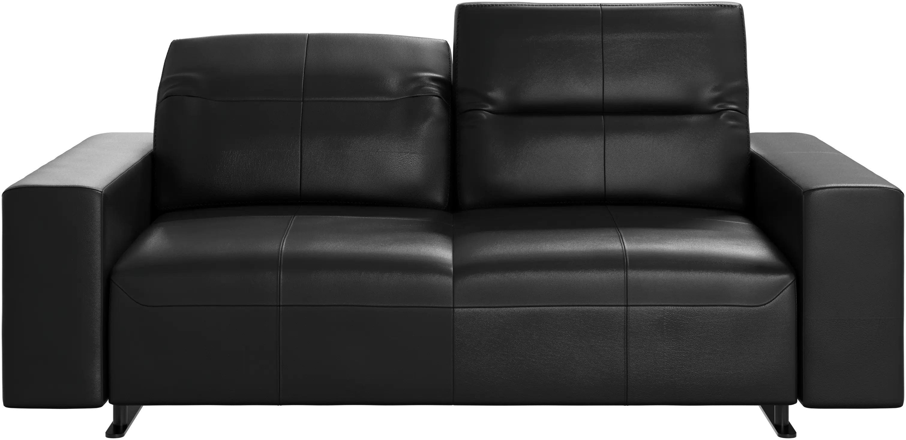 Hampton sofa with adjustable back and storage on the left side