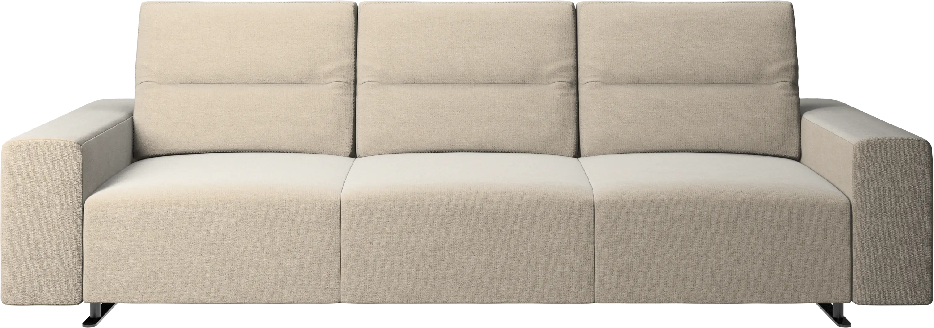 Hampton sofa with adjustable back and storage on the left side