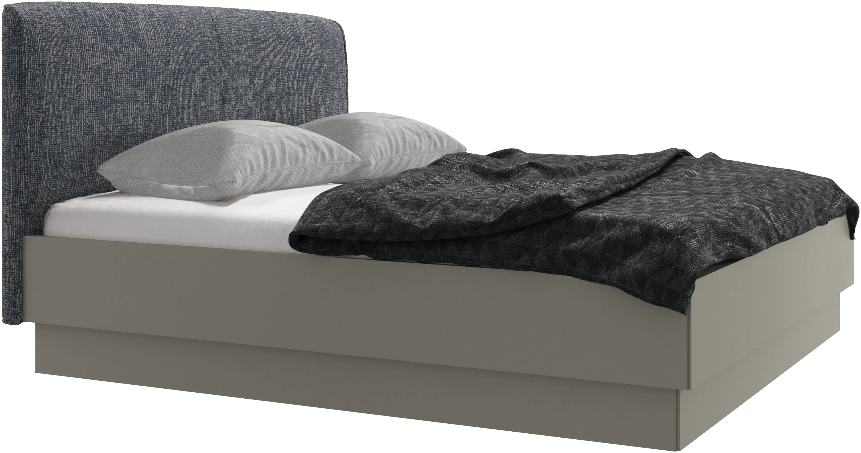 Houston, upholstered bed with storage