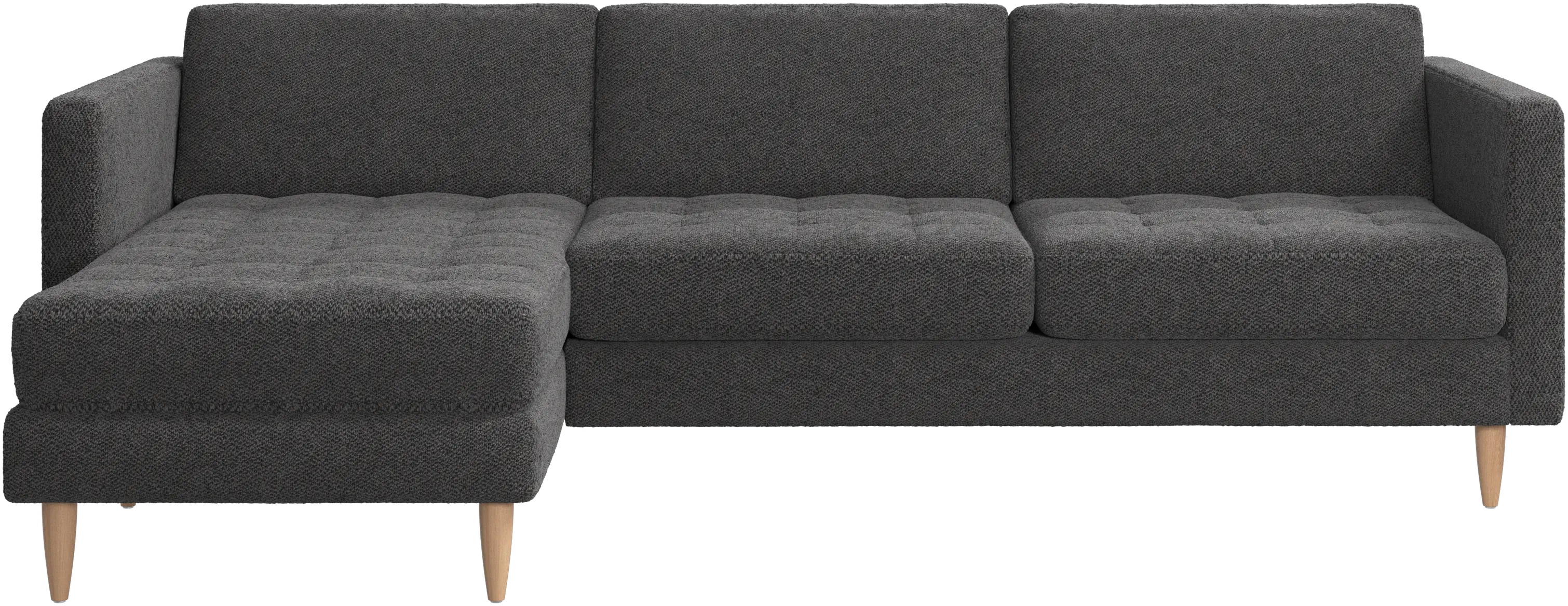 Osaka sofa with resting unit, tufted seat