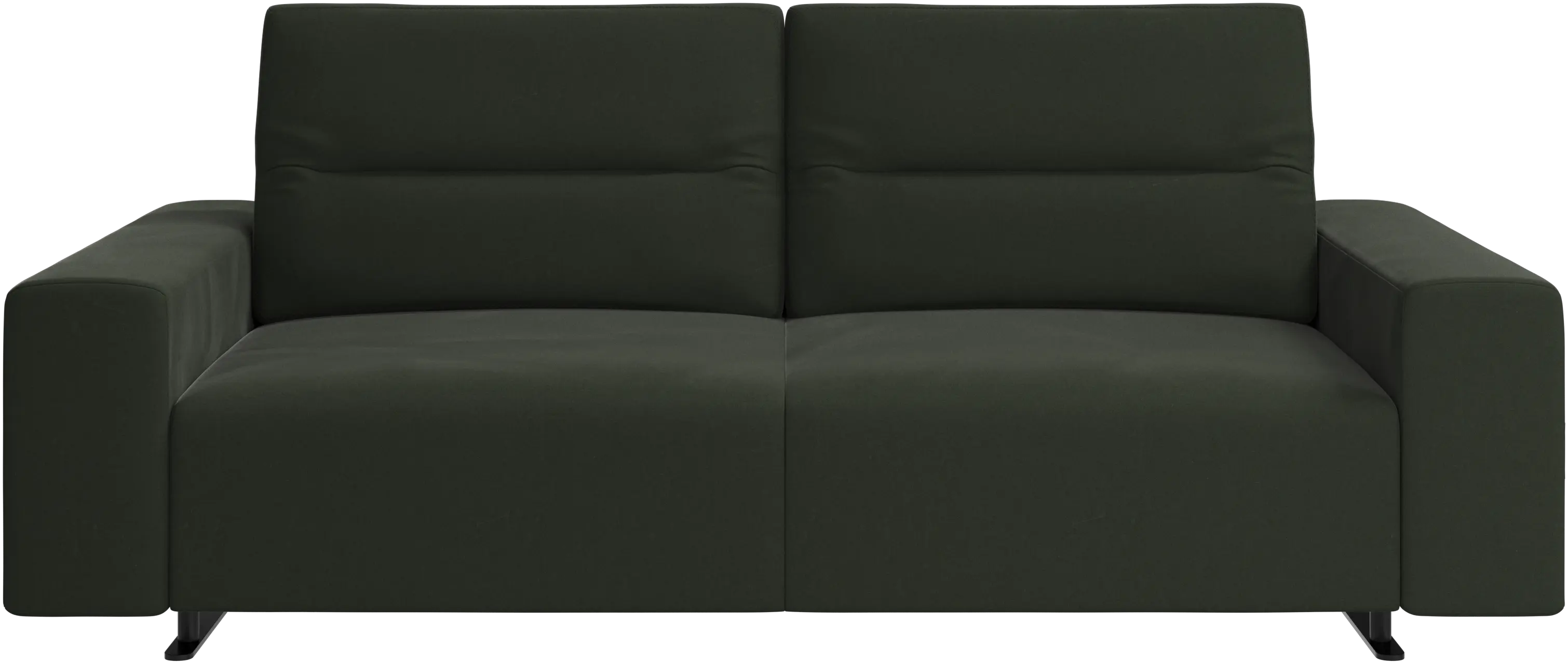 Hampton sofa with adjustable back and storage on the left side