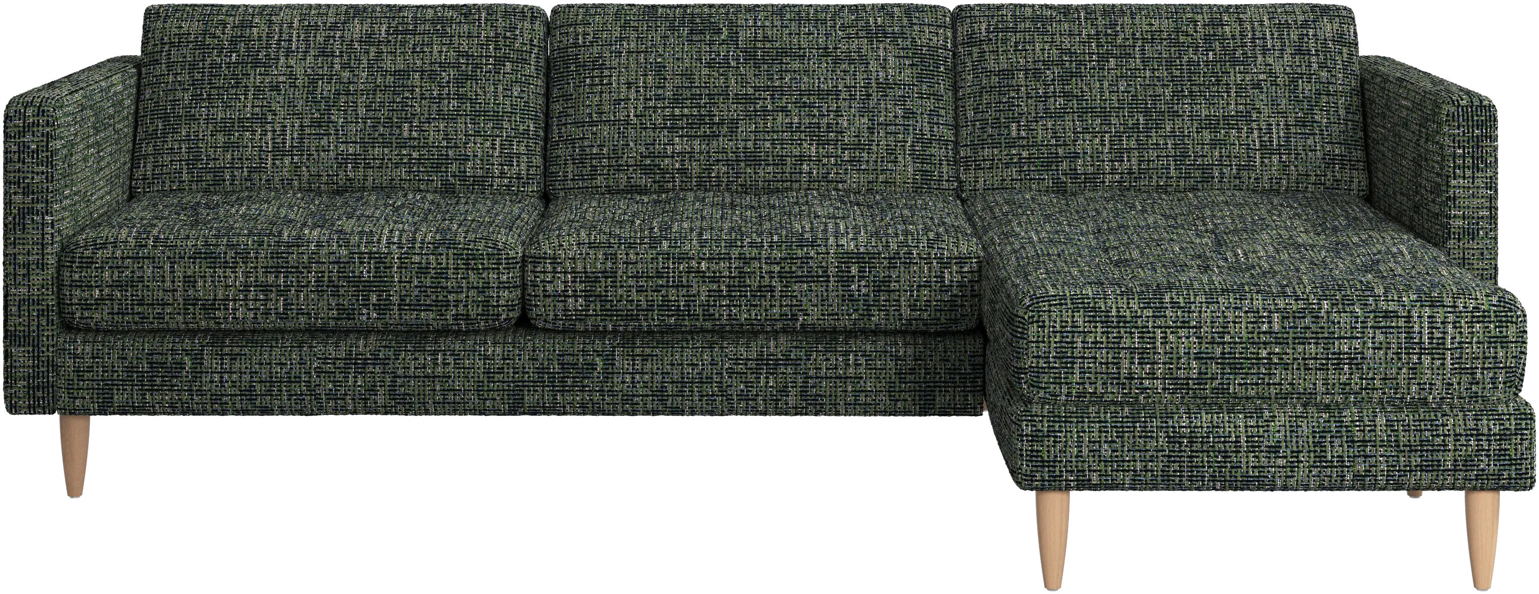 Osaka sofa with resting unit, tufted seat