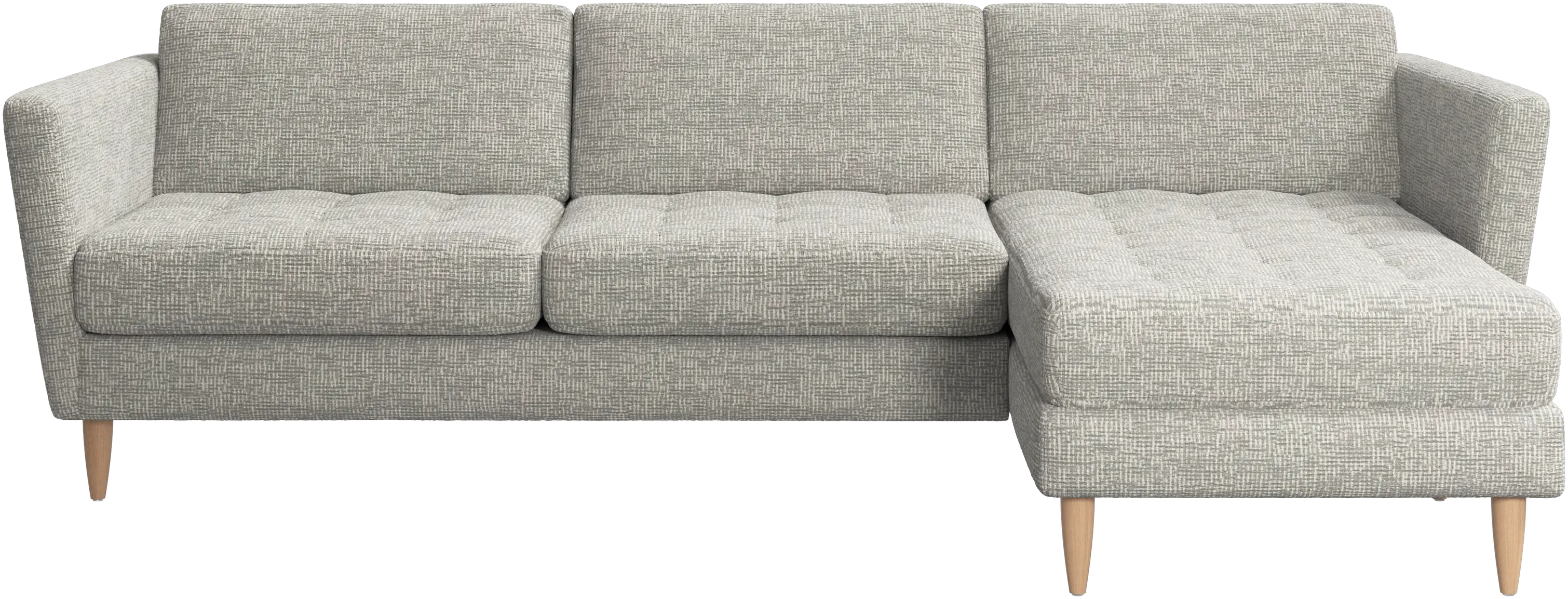 Osaka sofa with resting unit, tufted seat