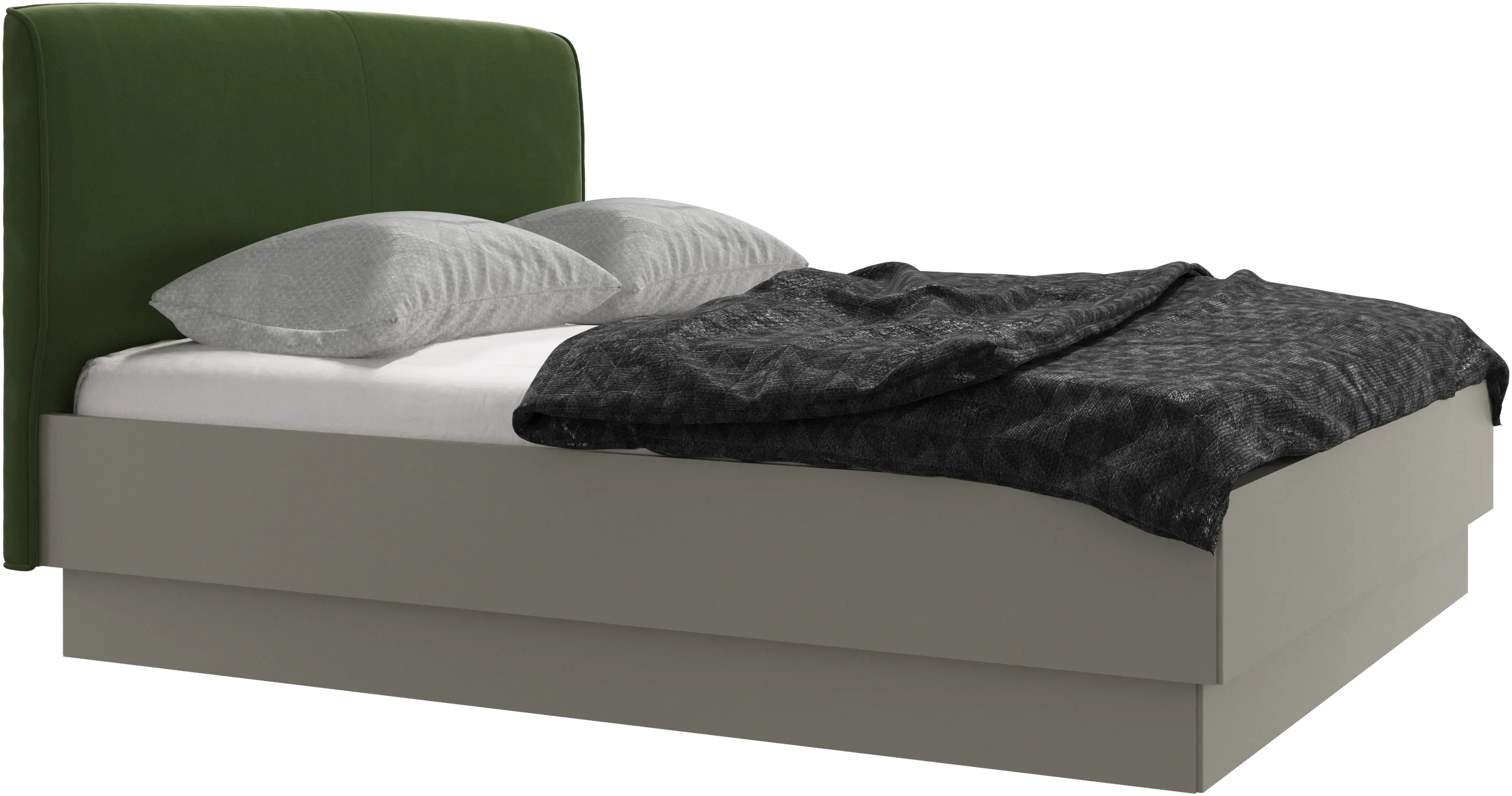Houston, upholstered bed with storage