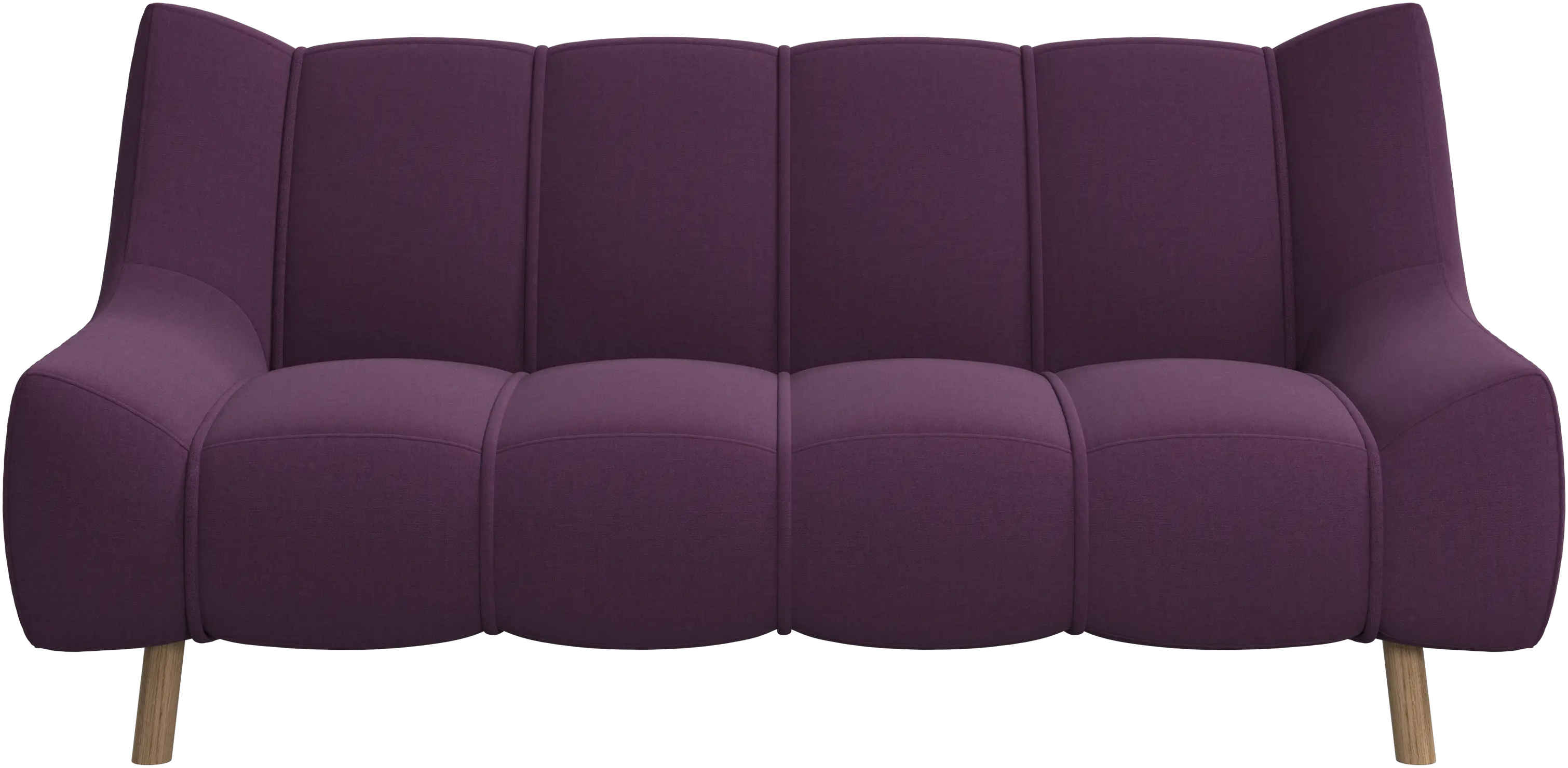 Nawabari 2 seater sofa, wooden leg