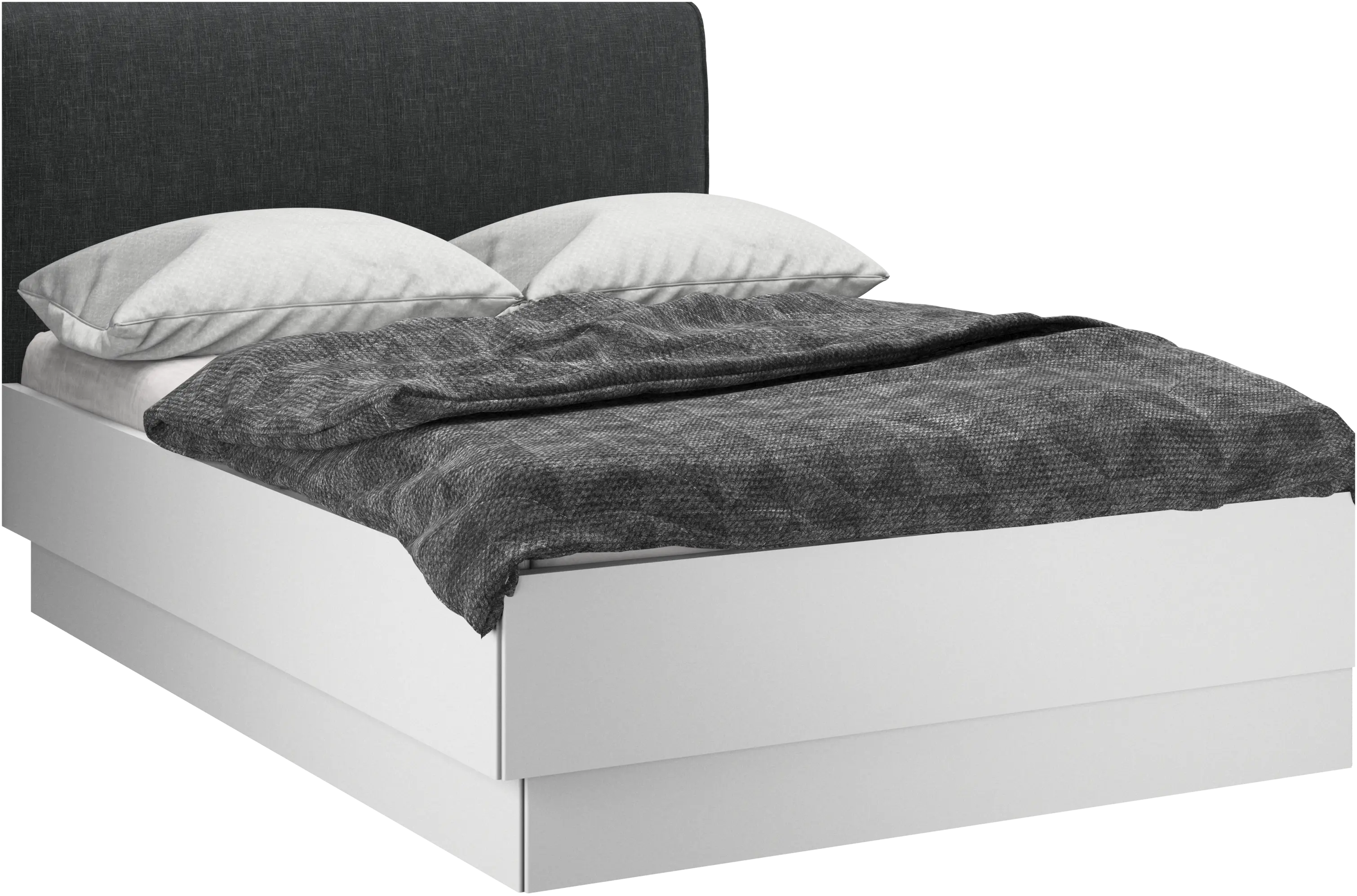 Houston, upholstered bed with storage