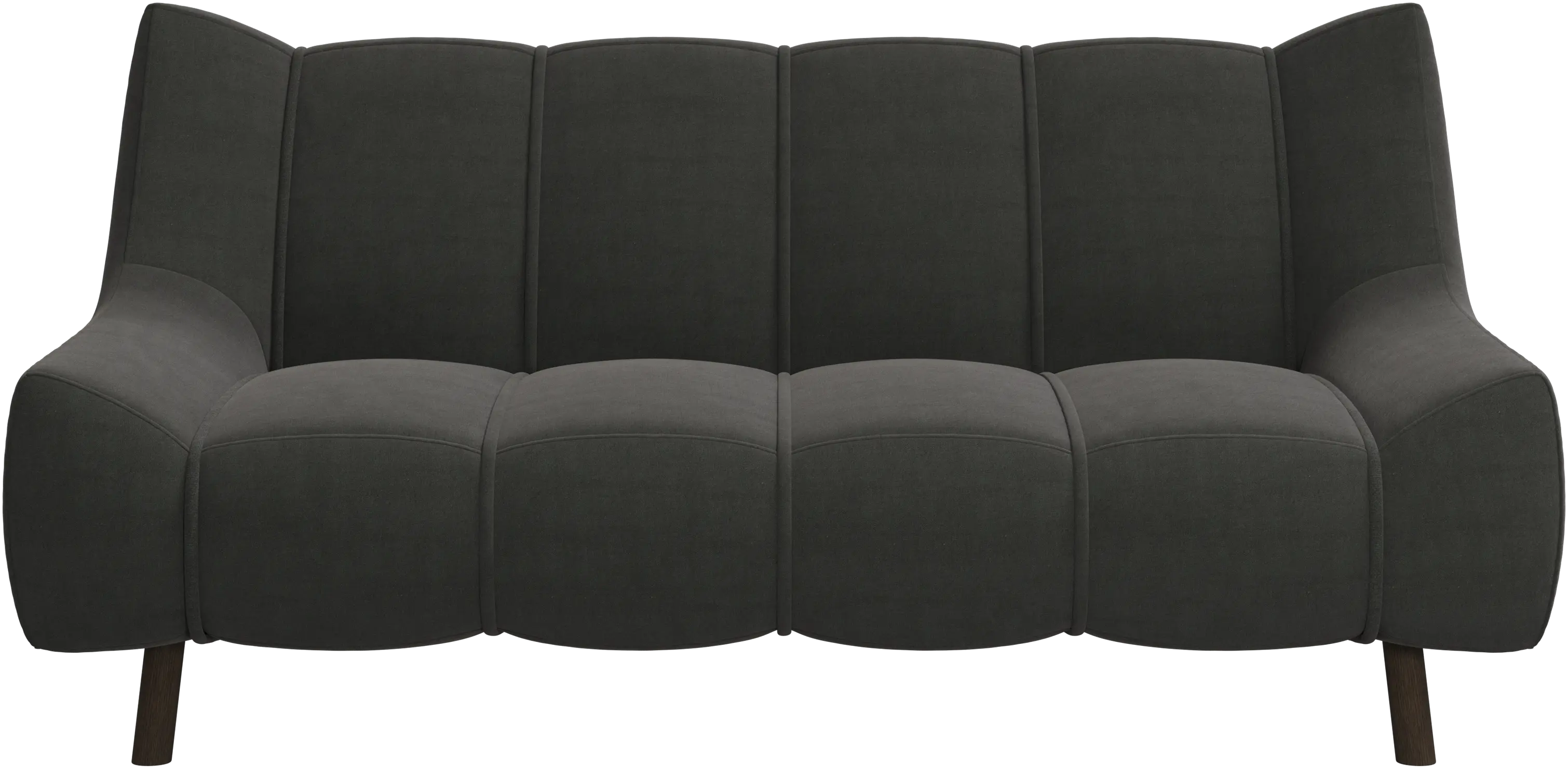 Sofá Nawabari de 2 plazas, pierna de madera