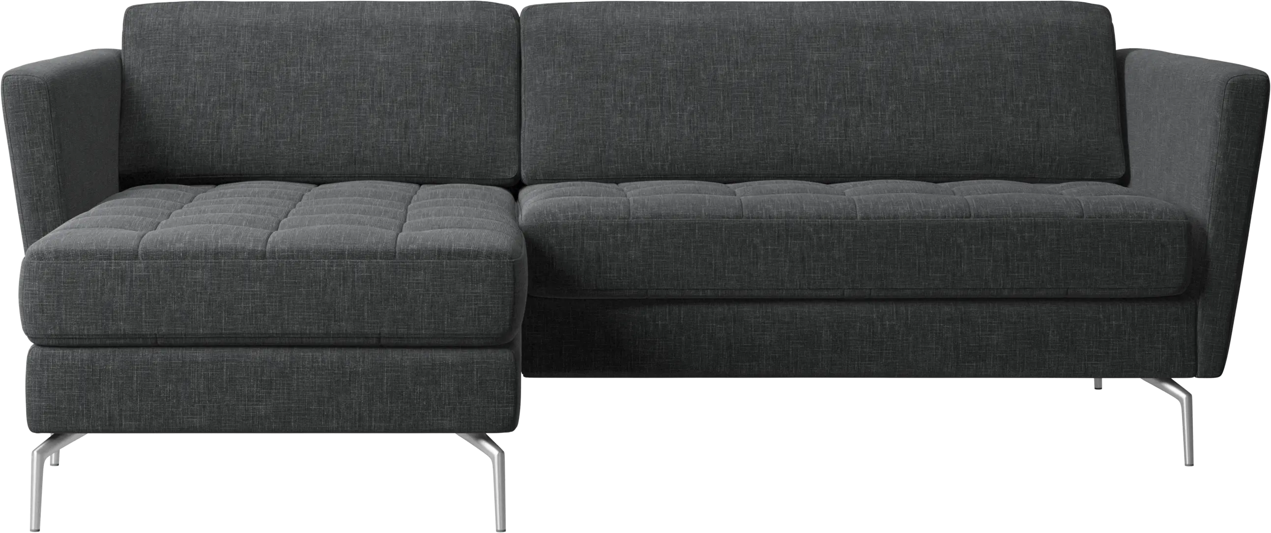 Osaka sofa with resting unit, tufted seat