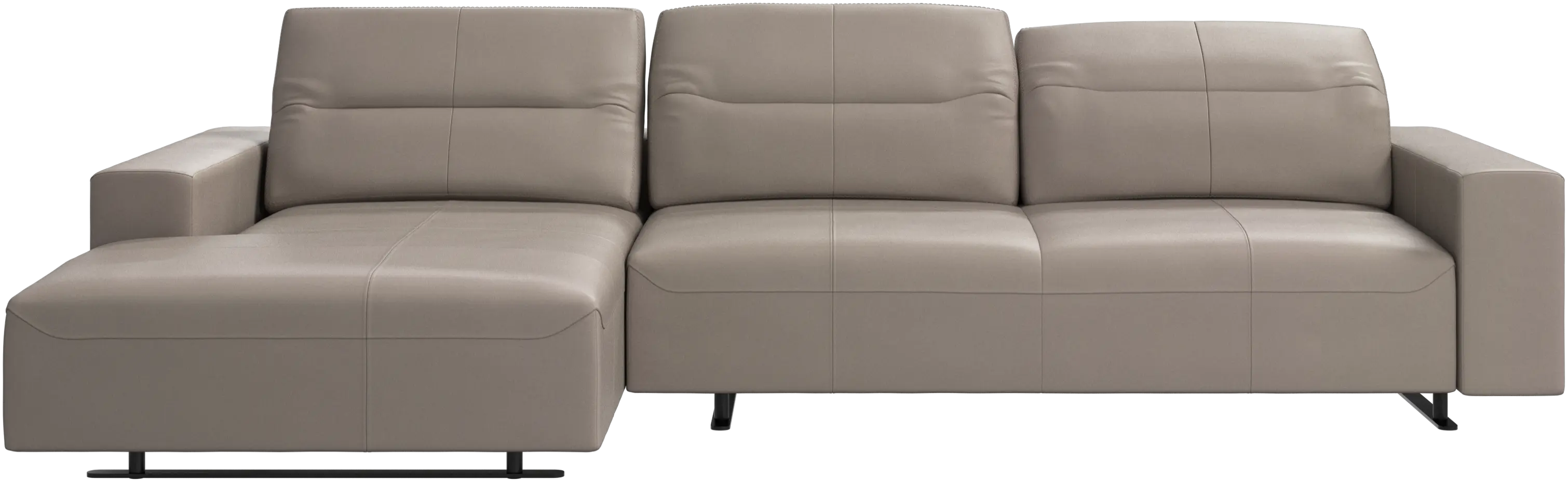 Hampton sofa with adjustable back and resting unit left side