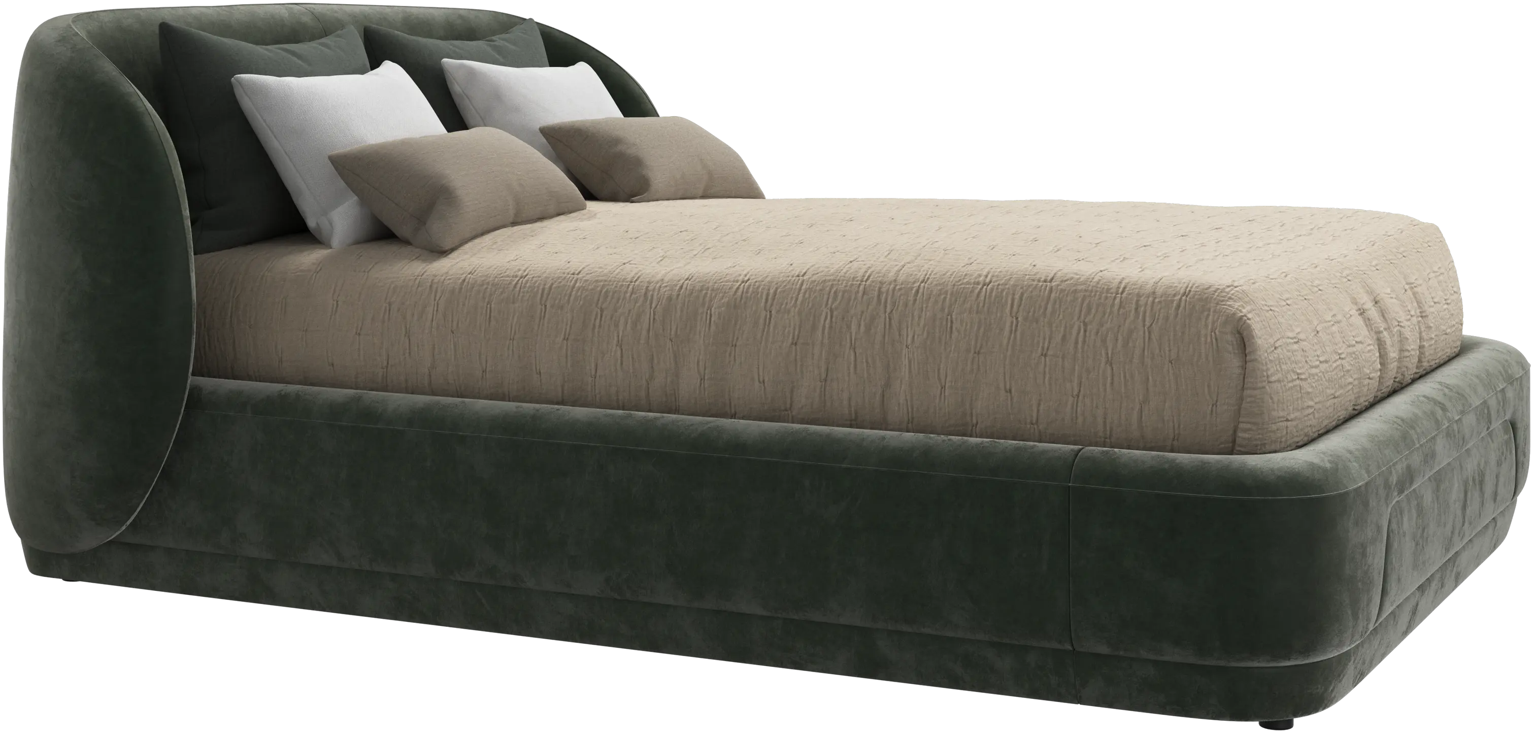 Bolzano bed with slats  - W140xL190cm