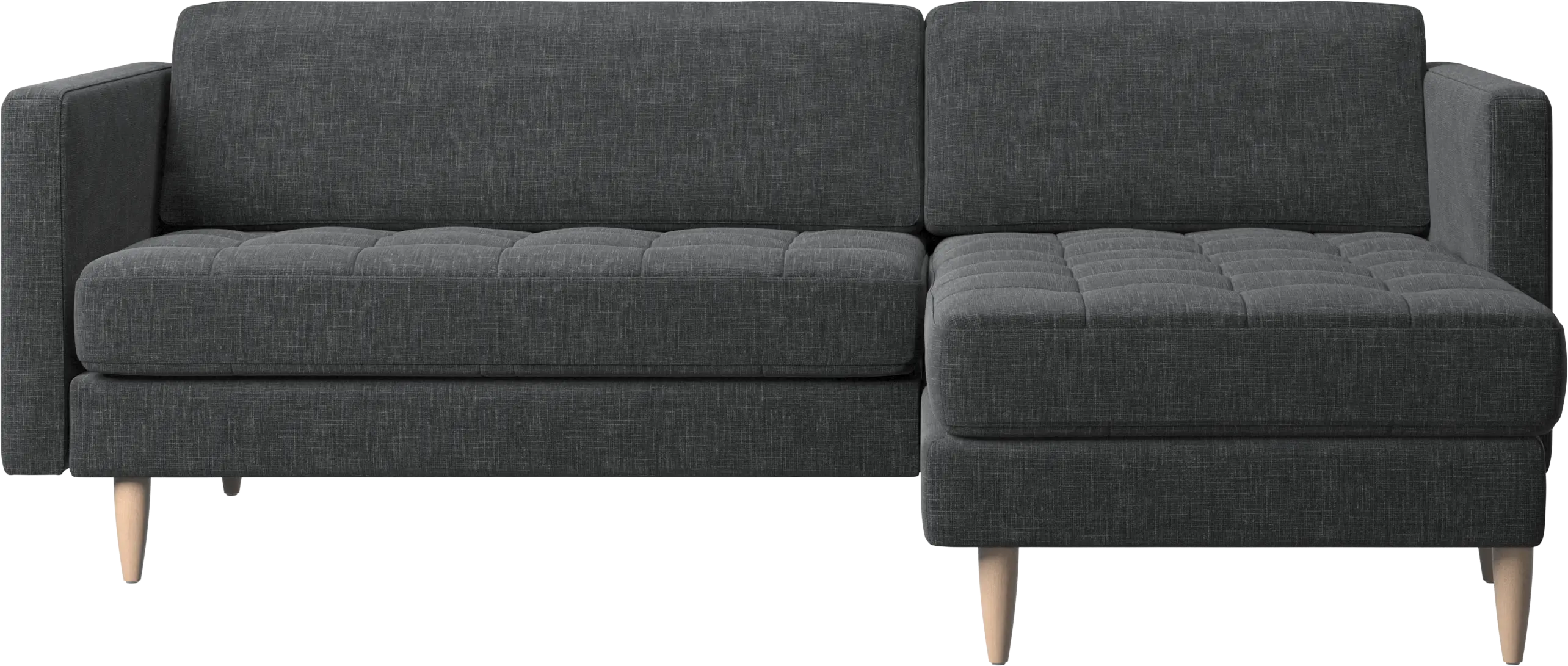 Osaka sofa with resting unit, tufted seat