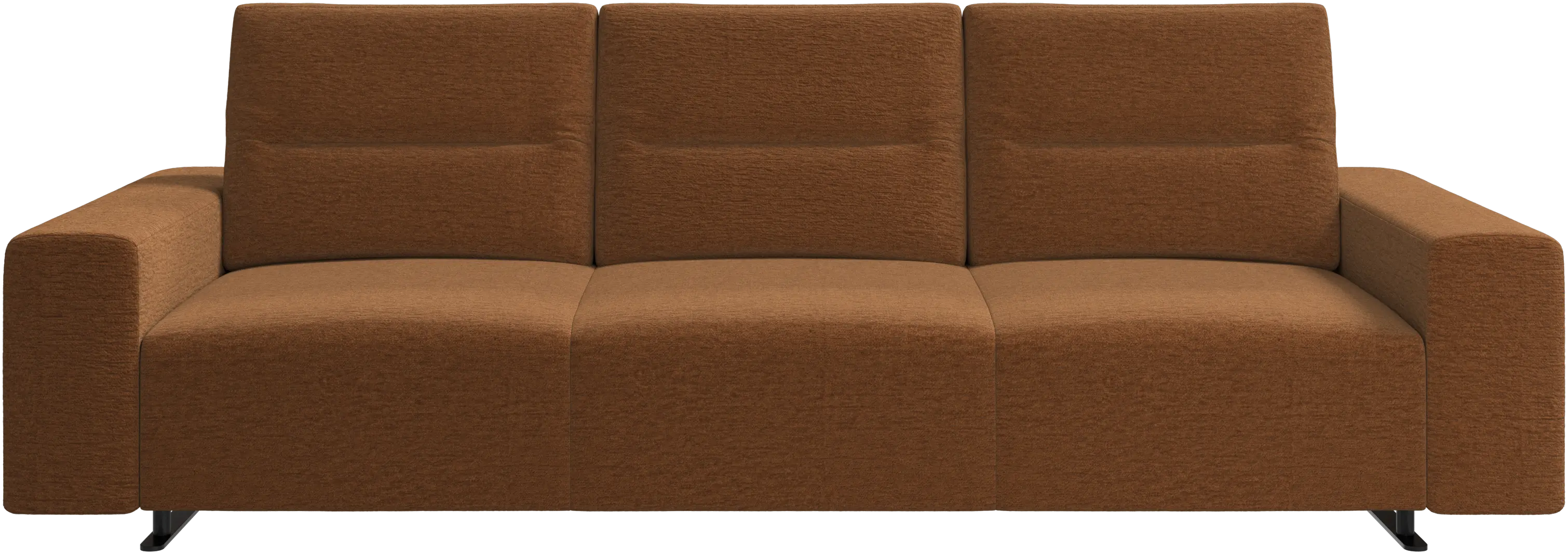 Hampton sofa with adjustable back and storage on the right side