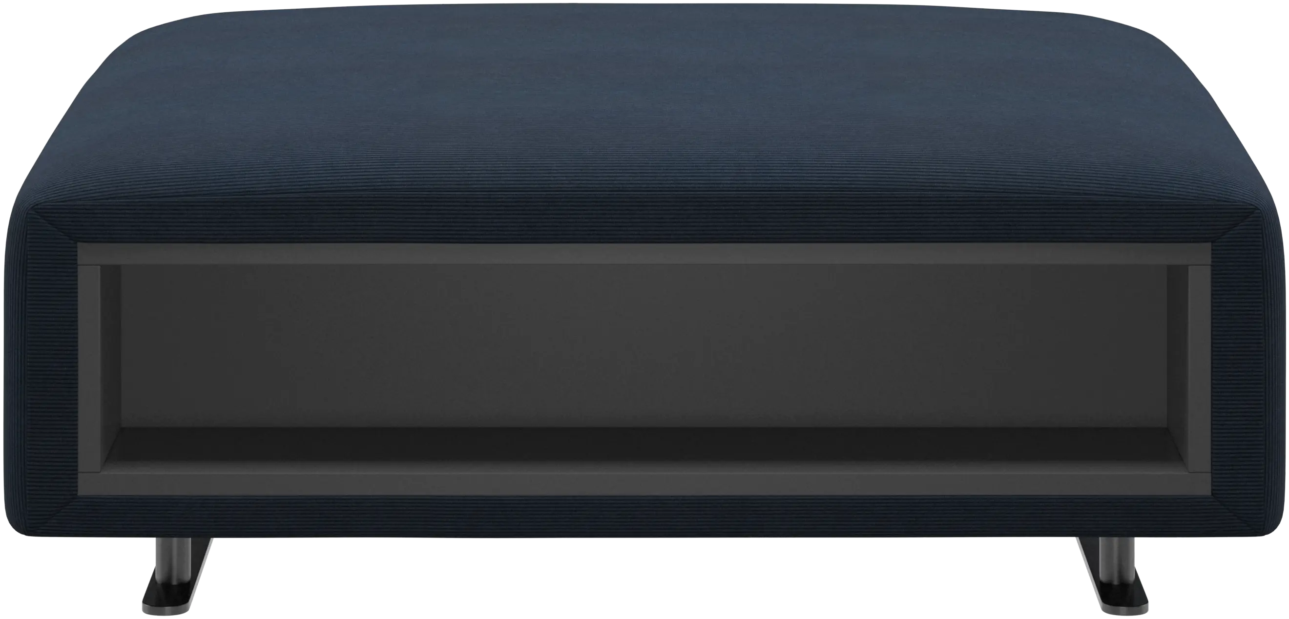 Hampton footstool with storage left and right sides