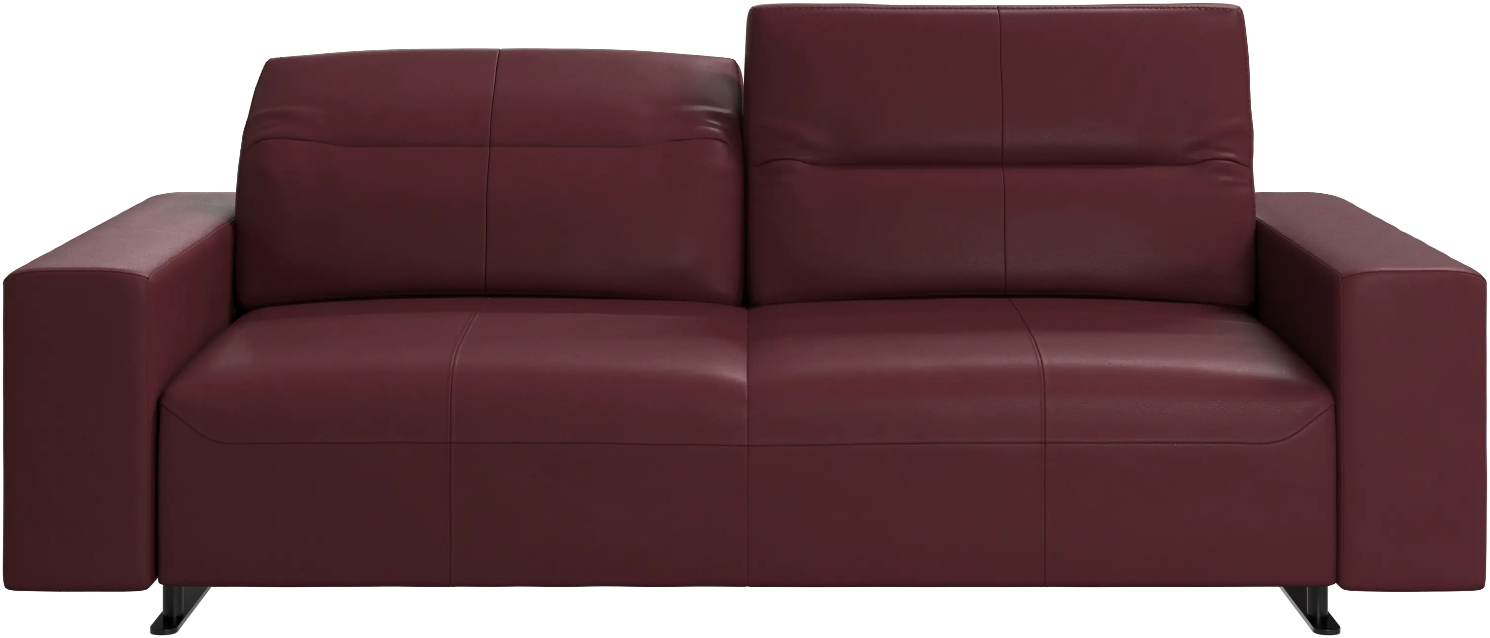 Hampton sofa with adjustable back and storage on the right side