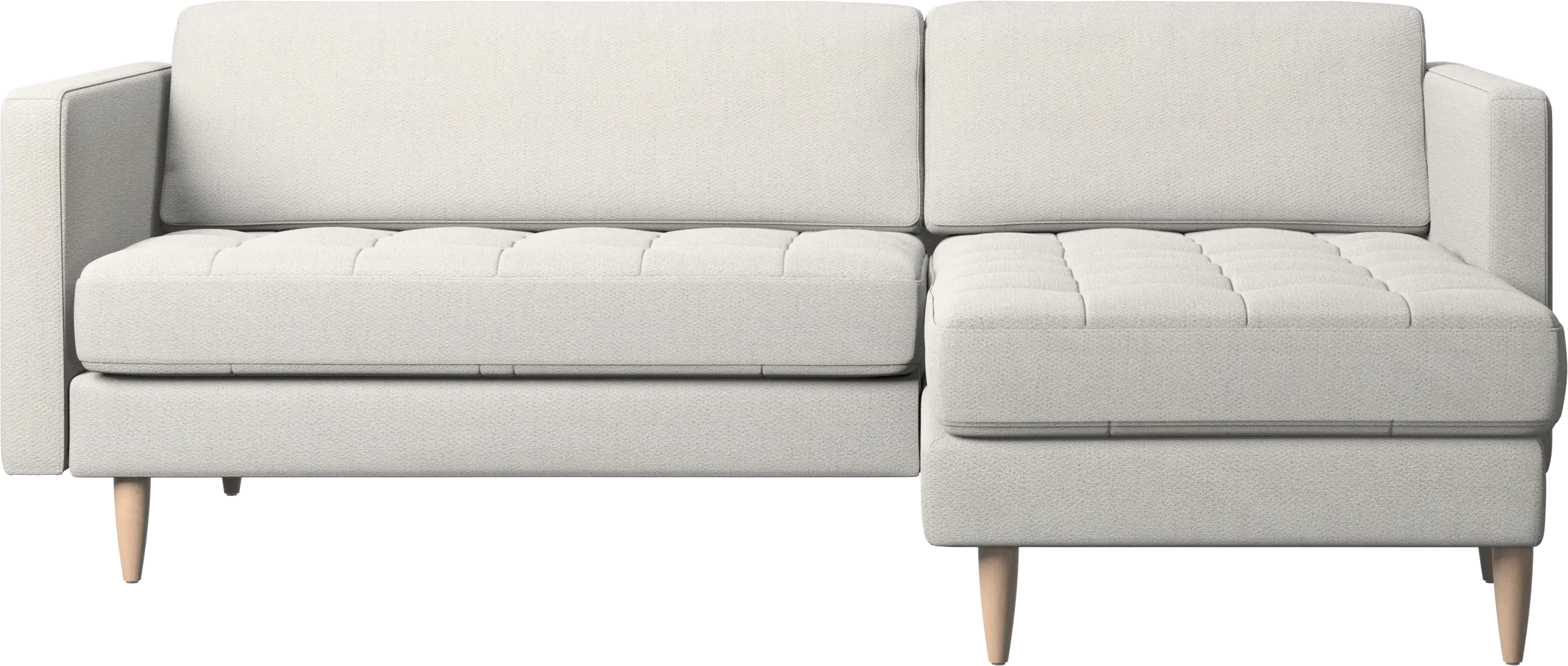 Osaka sofa with resting unit, tufted seat