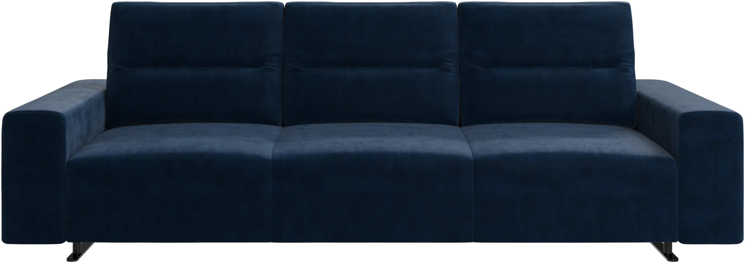 Hampton sofa with adjustable back and storage on the right side