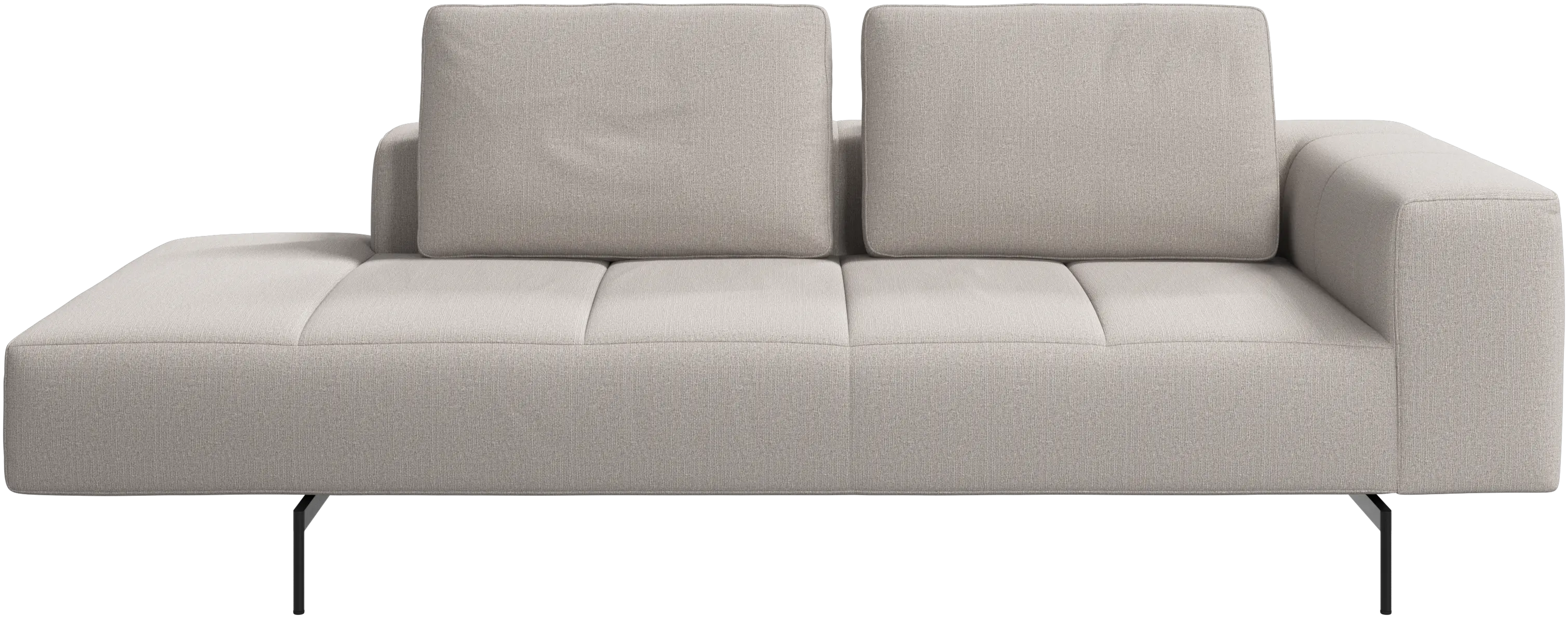 Amsterdam resting module for sofa, armrest right, open end left