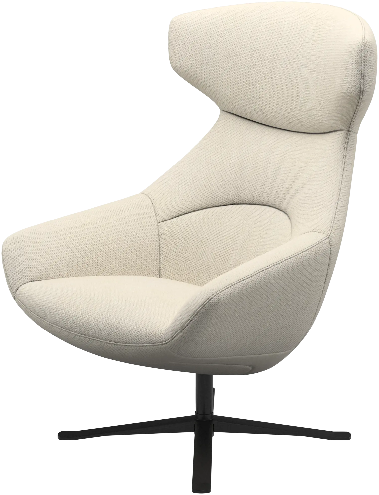 Porto chair with reclining back function and swivel base