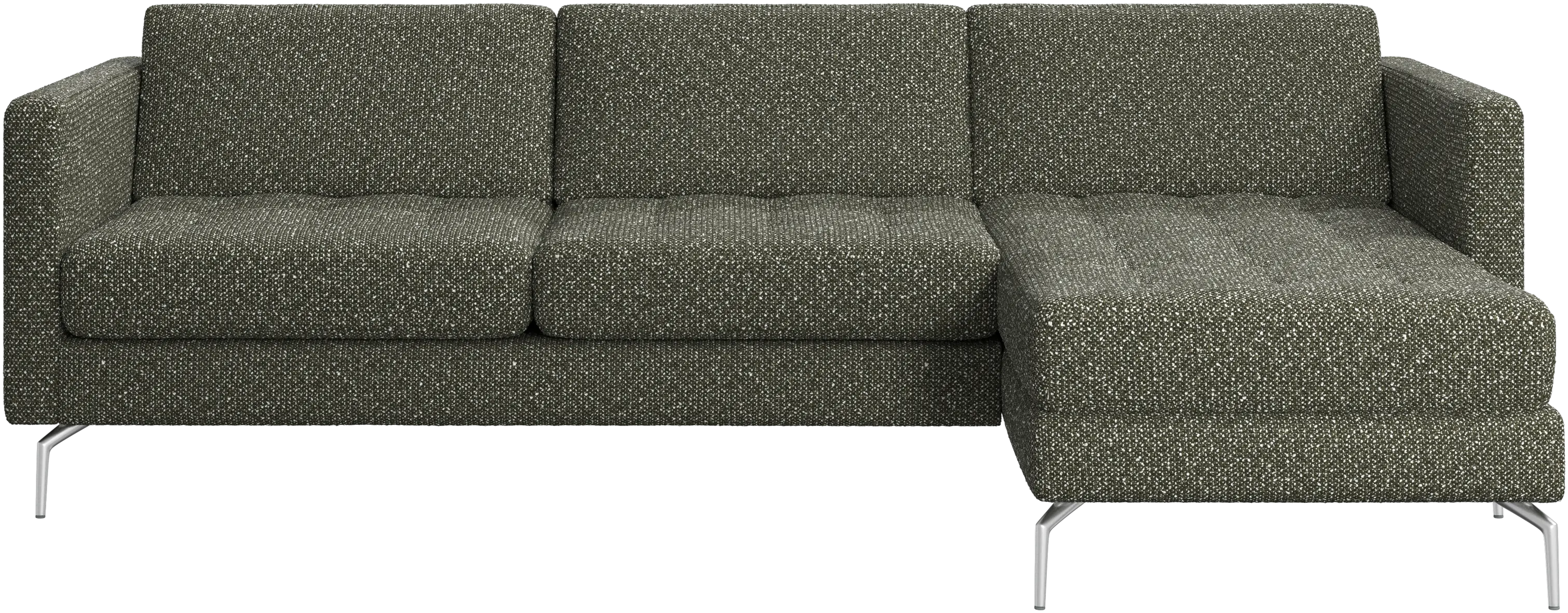 Osaka sofa with resting unit, tufted seat