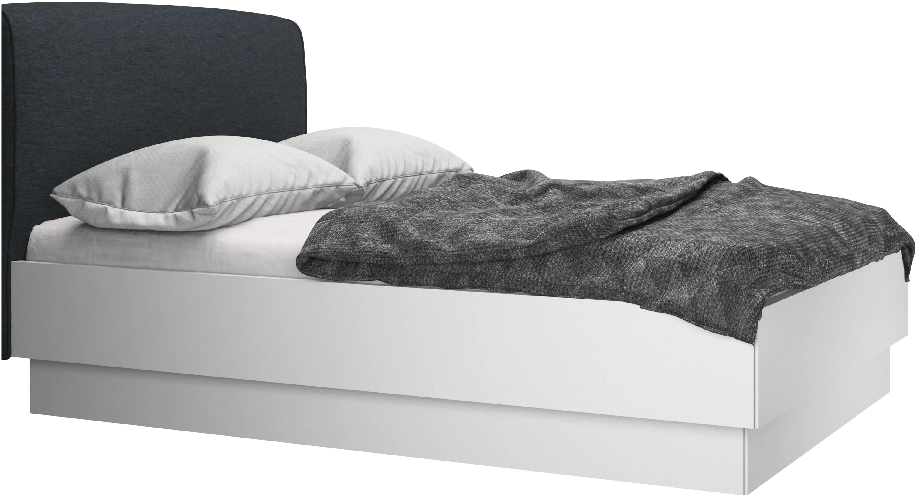 Houston, upholstered bed with storage